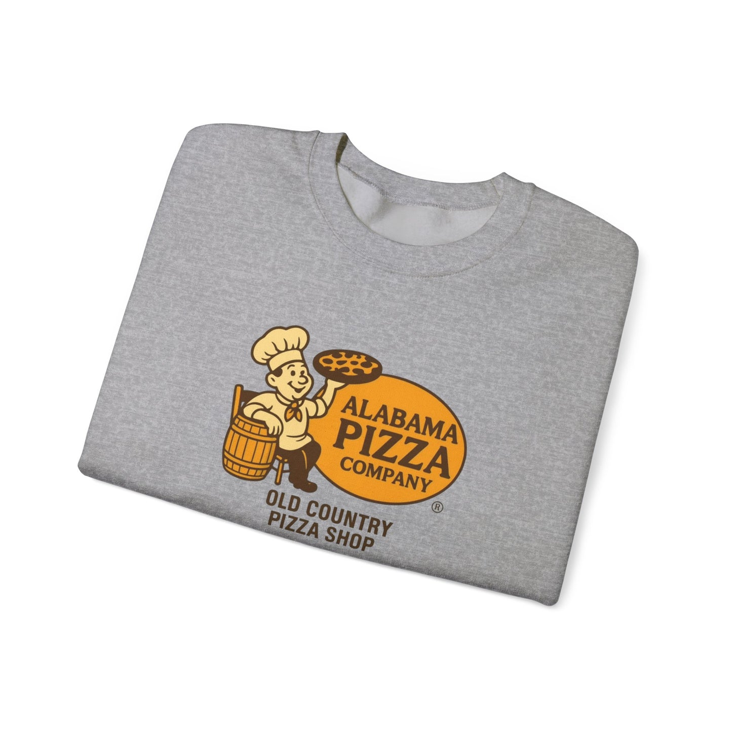 Alabama Pizza Company Crewneck Sweatshirt – Old Country Pizza Shop Vintage Logo