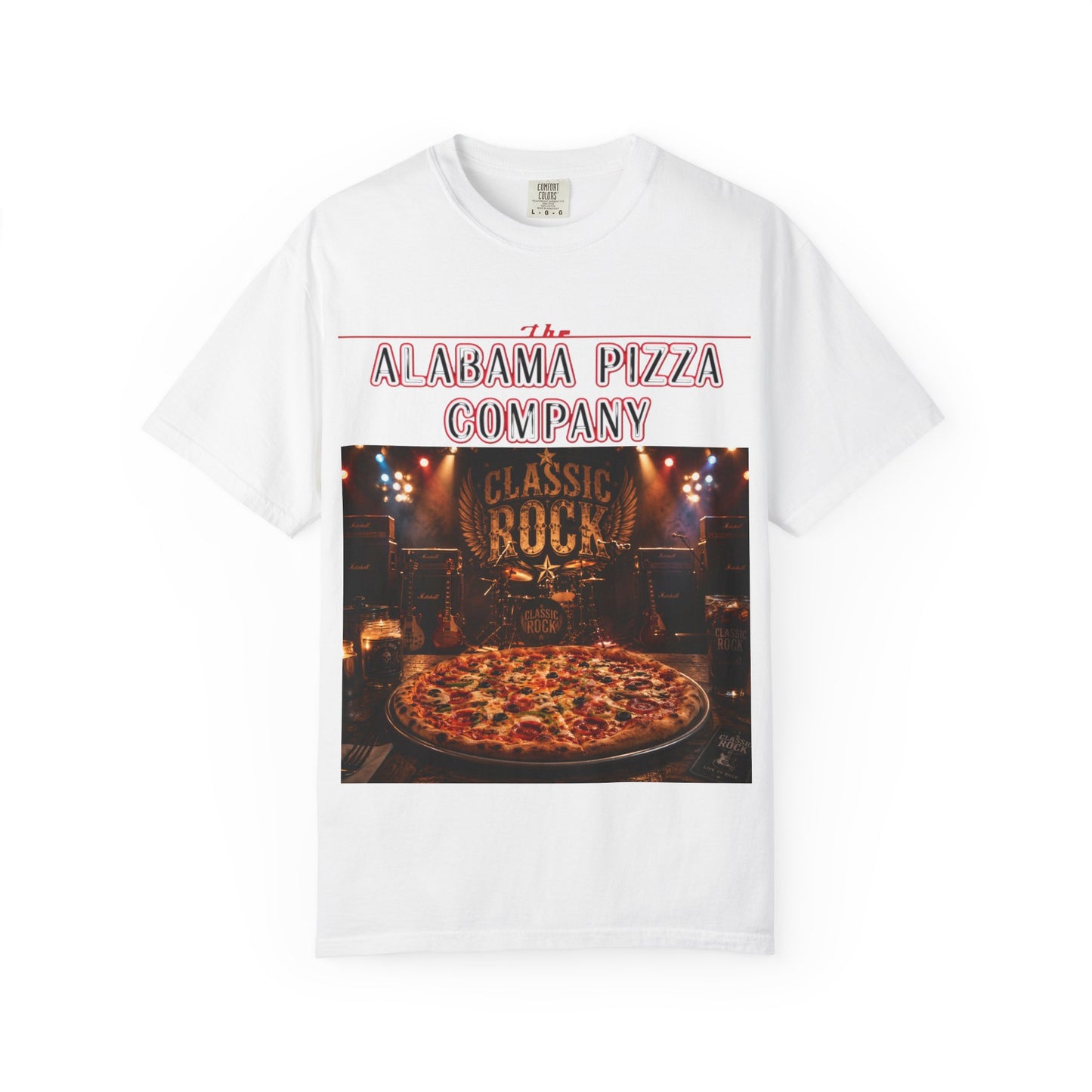 Pizza & Classic Rock T-Shirt — The Alabama Pizza Company Graphic Tee