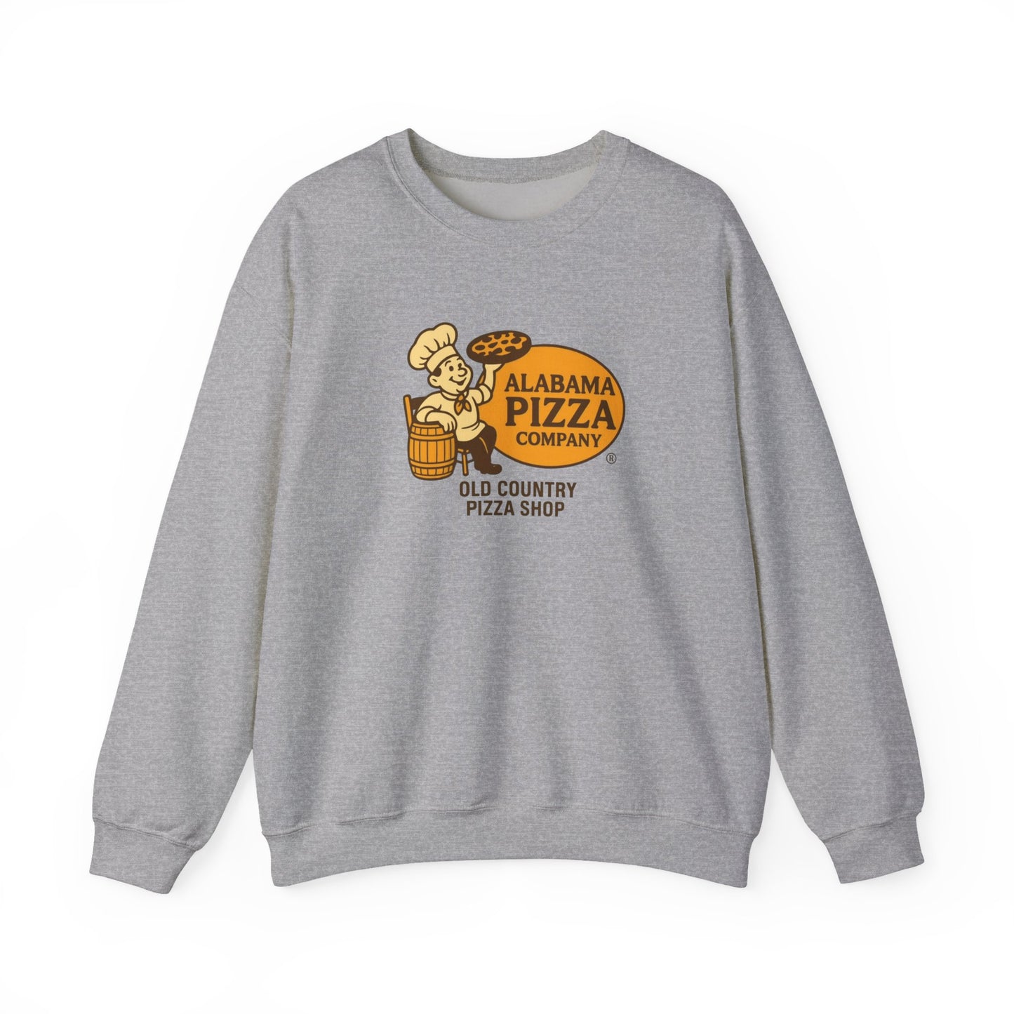 Alabama Pizza Company Crewneck Sweatshirt – Old Country Pizza Shop Vintage Logo