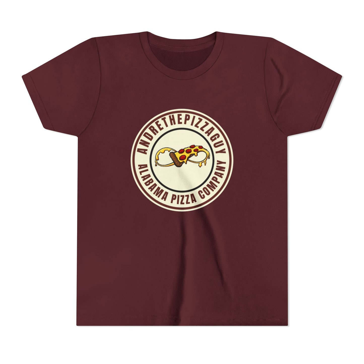 Youth T-Shirt — "AndreThePizzaGuy" Alabama Pizza Company Logo Tee