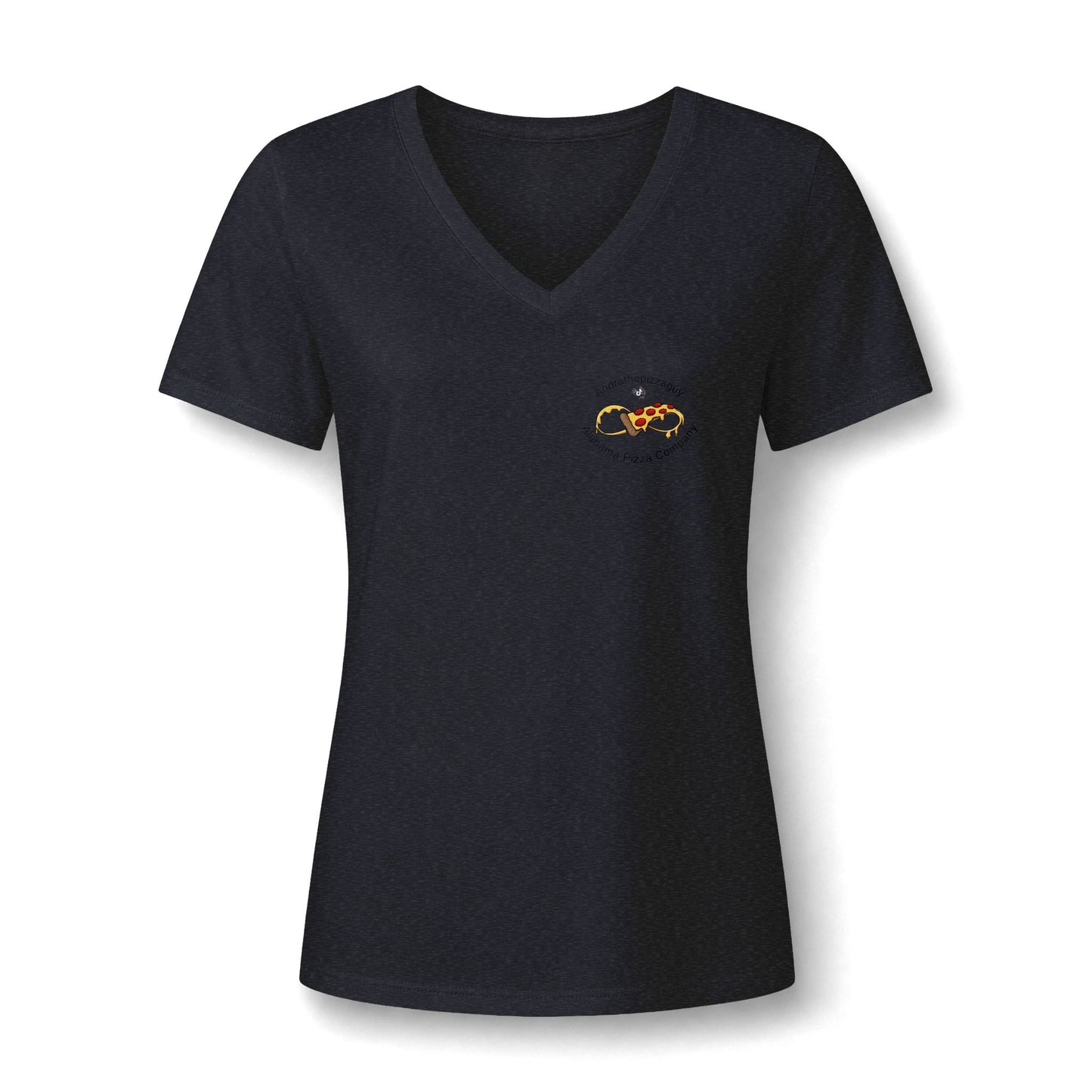 Best Pizza in Alabama T-Shirt — Women's V‑Neck Pizza Lover Tee