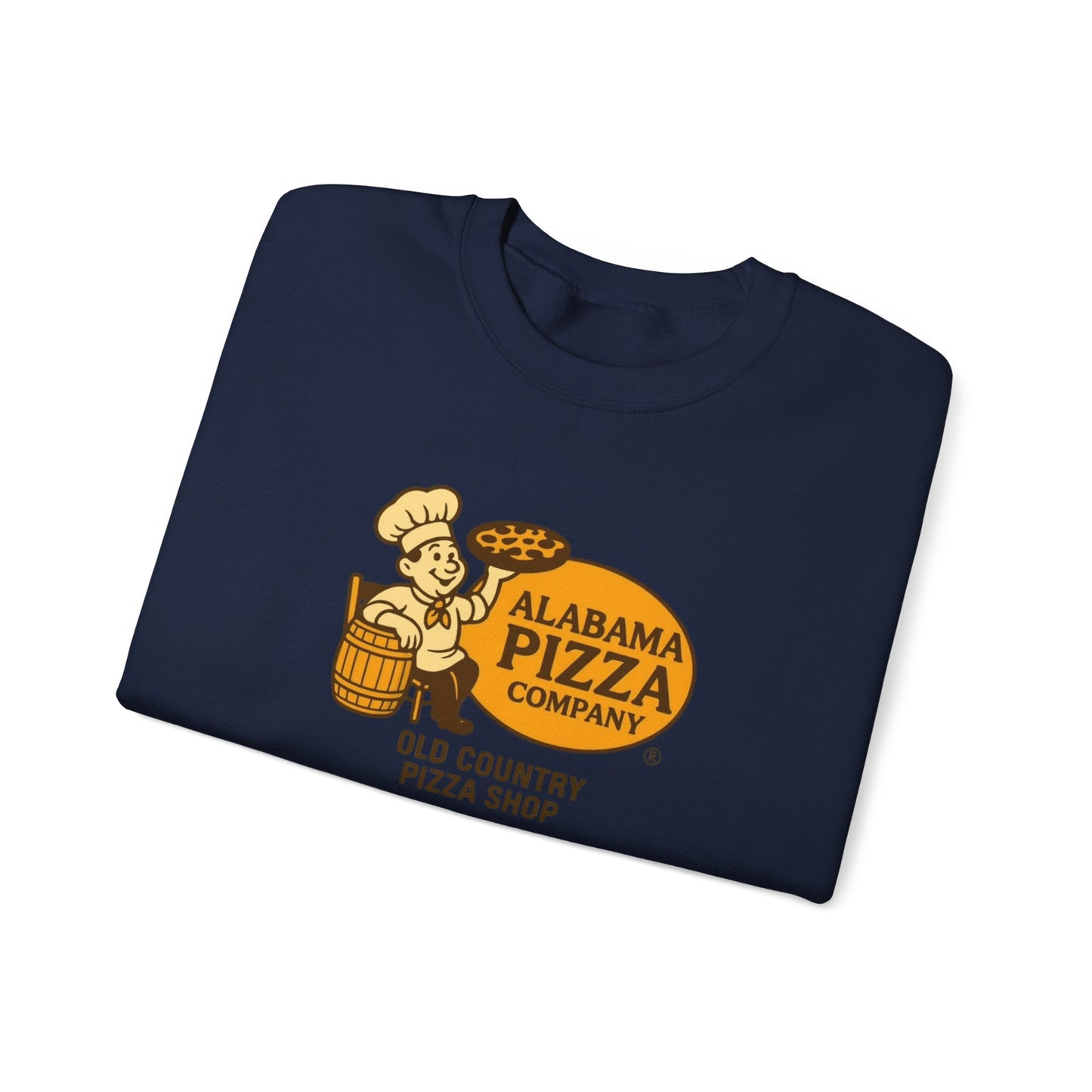Alabama Pizza Company Crewneck Sweatshirt – Old Country Pizza Shop Vintage Logo