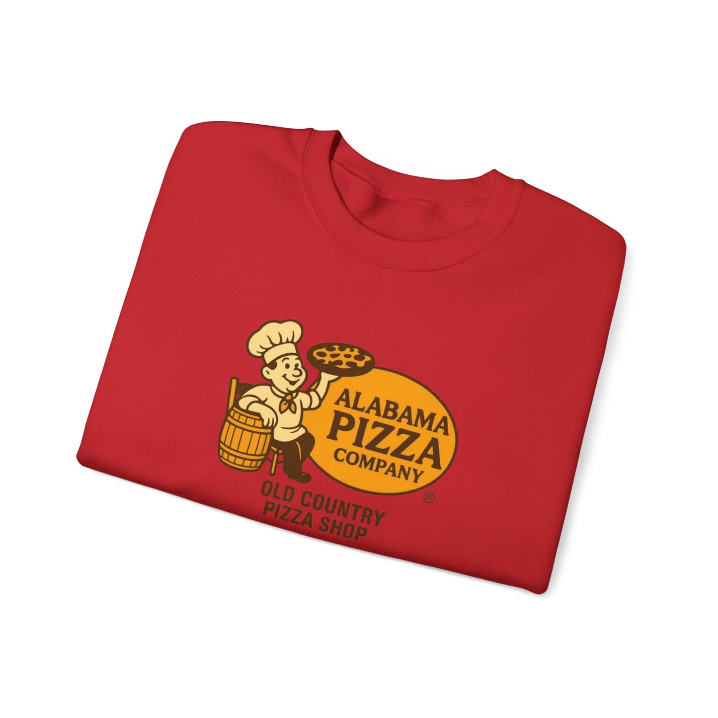 Alabama Pizza Company Crewneck Sweatshirt – Old Country Pizza Shop Vintage Logo