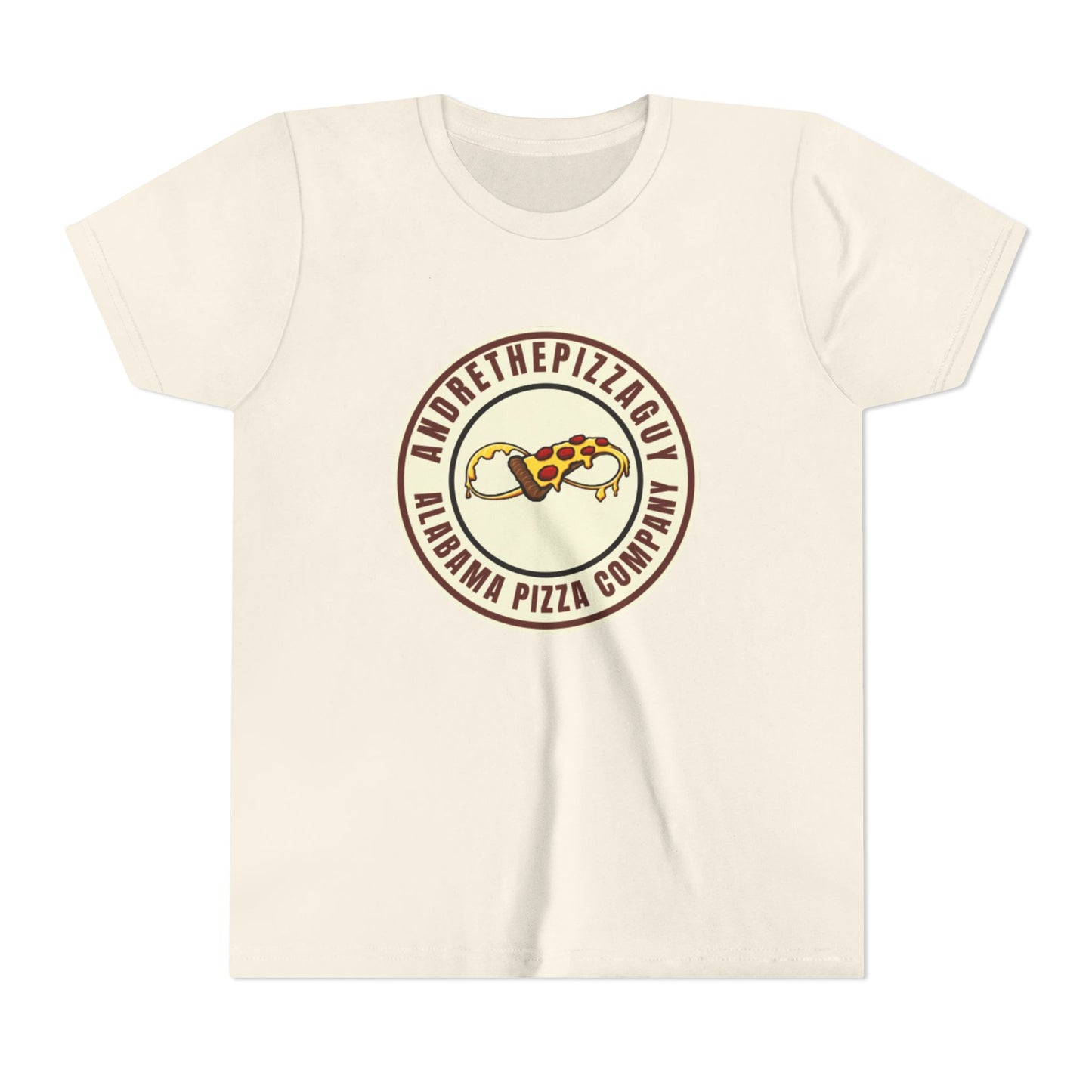 Youth T-Shirt — "AndreThePizzaGuy" Alabama Pizza Company Logo Tee