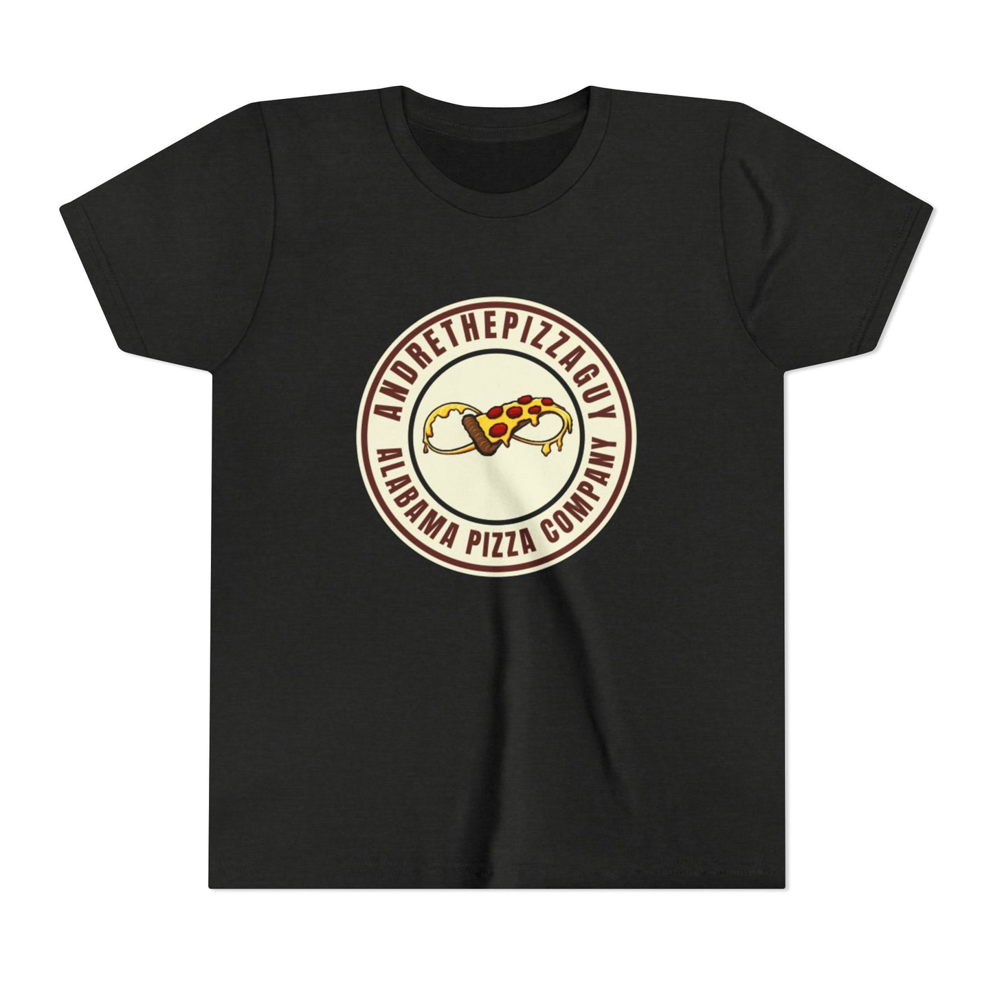 Youth T-Shirt — "AndreThePizzaGuy" Alabama Pizza Company Logo Tee
