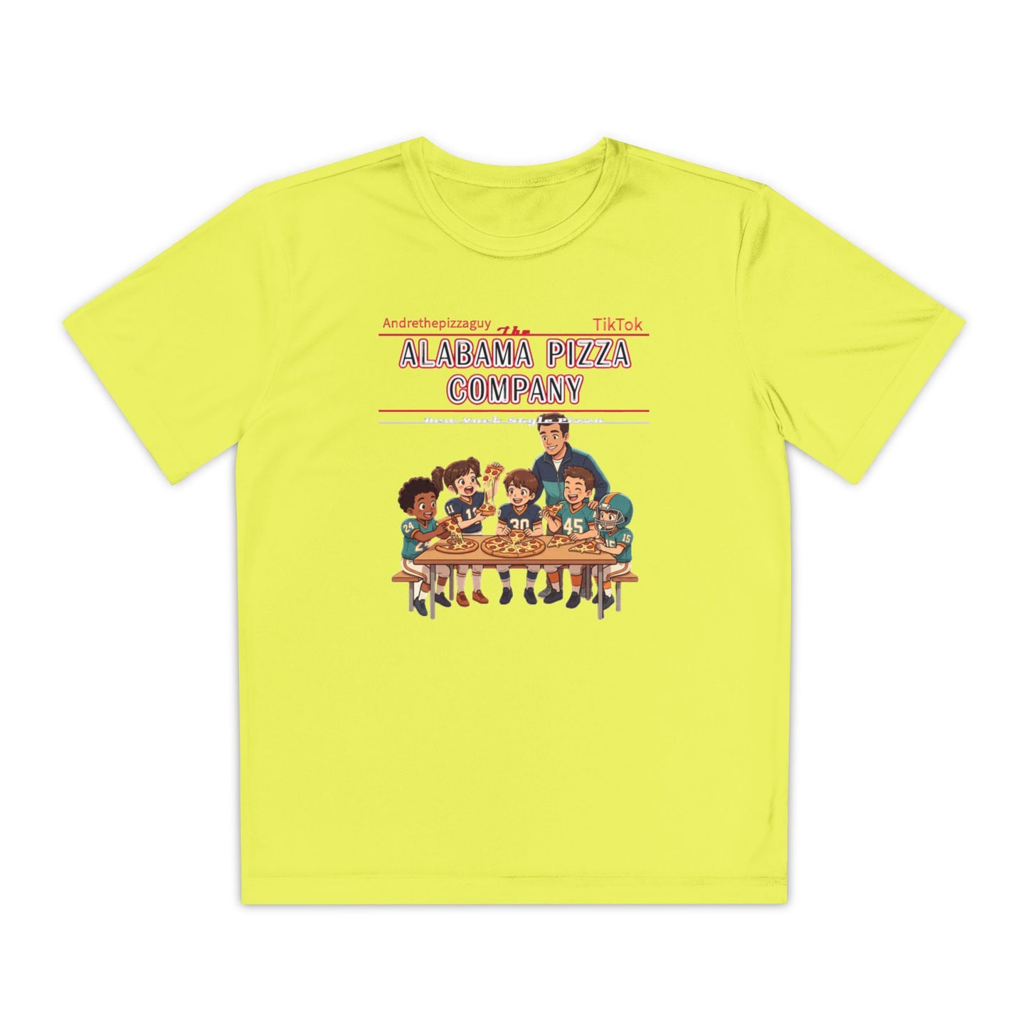 Alabama Pizza Company Kids Tee – Retro Pizza Night Graphic Youth T-Shirt