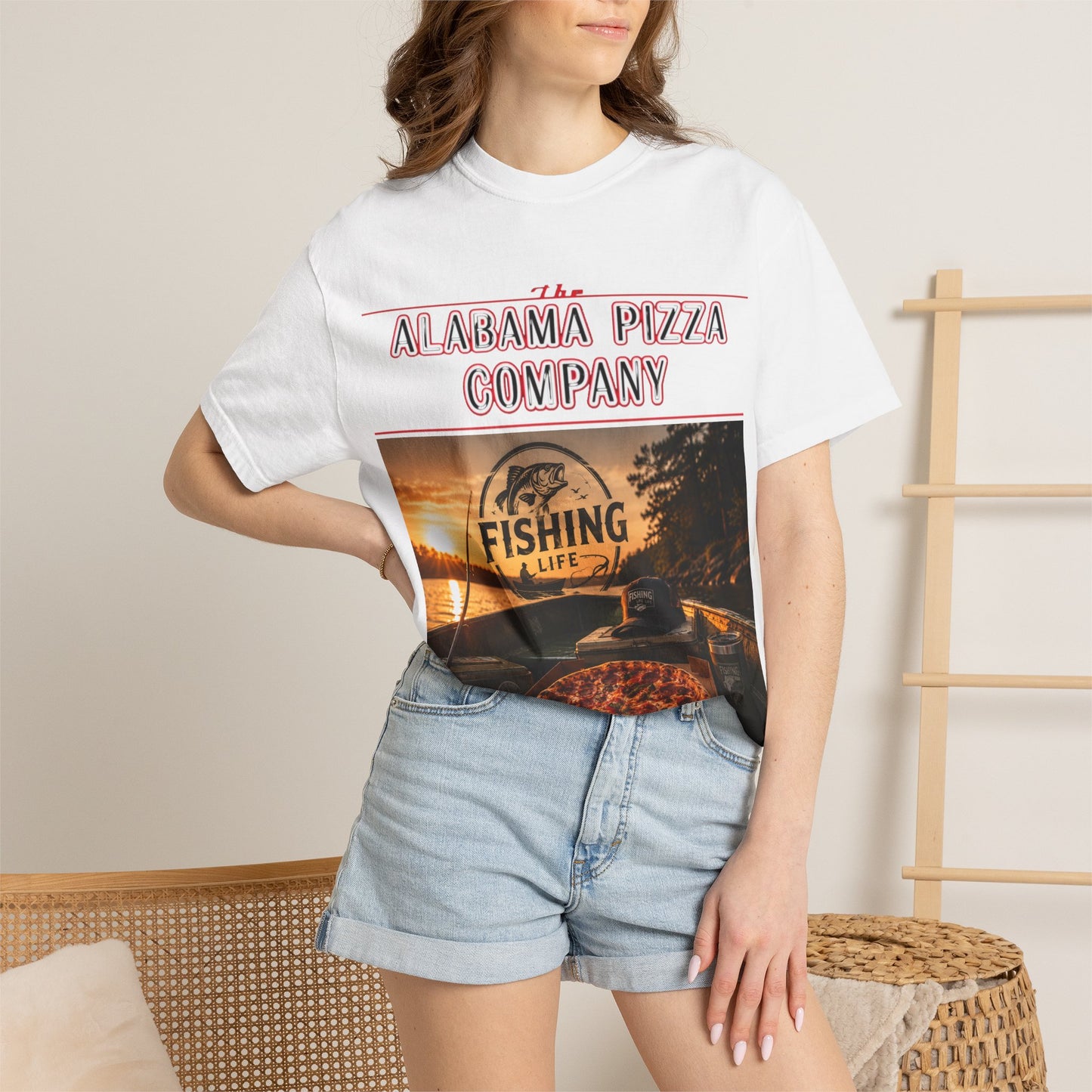 Alabama Pizza Co. Fishing Life T-Shirt