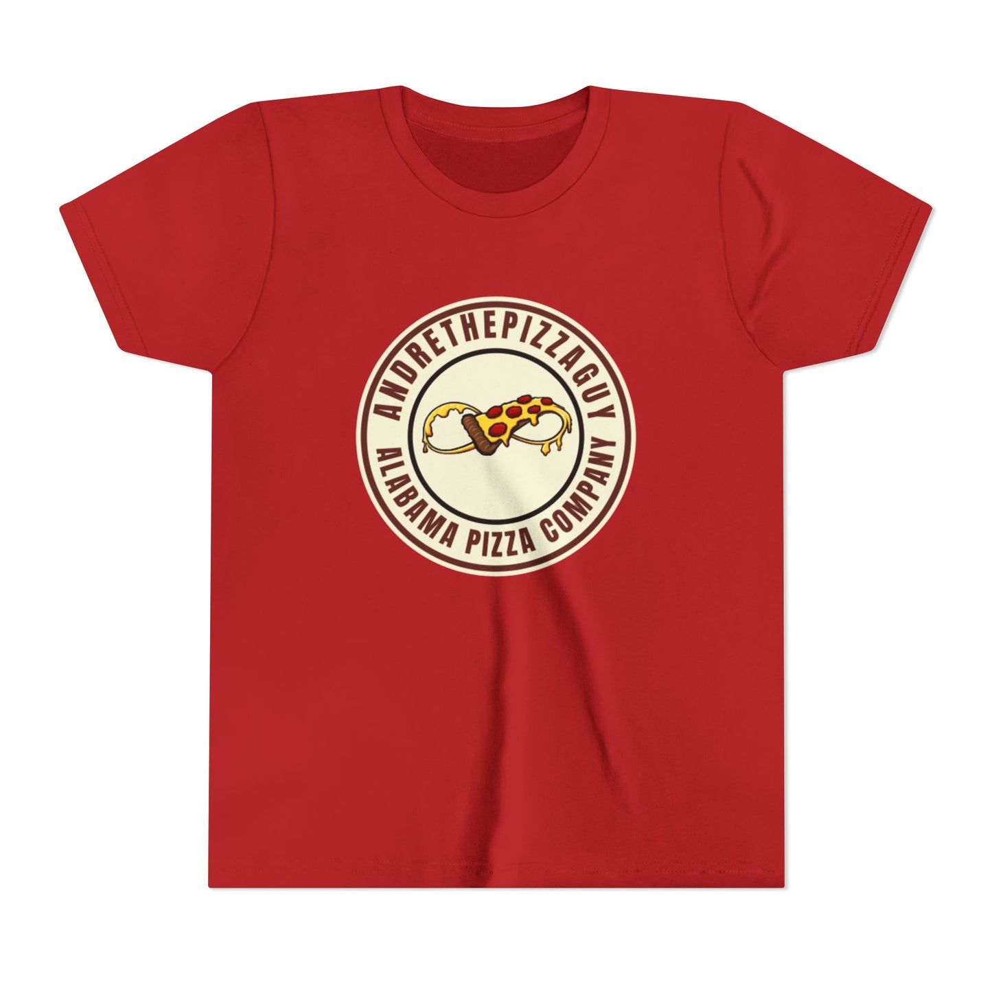 Youth T-Shirt — "AndreThePizzaGuy" Alabama Pizza Company Logo Tee