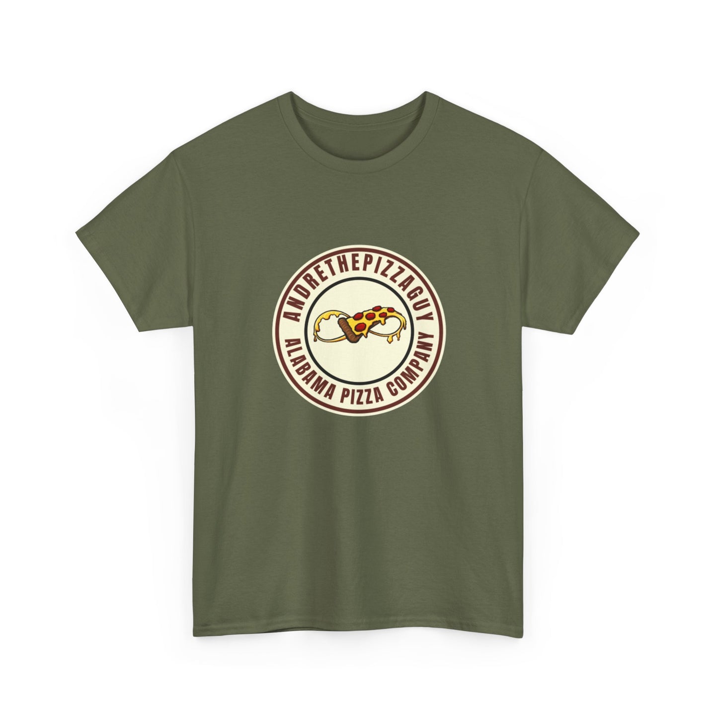 Pizza Company Logo Tee — Vintage Pepperoni Slice Graphic T-Shirt