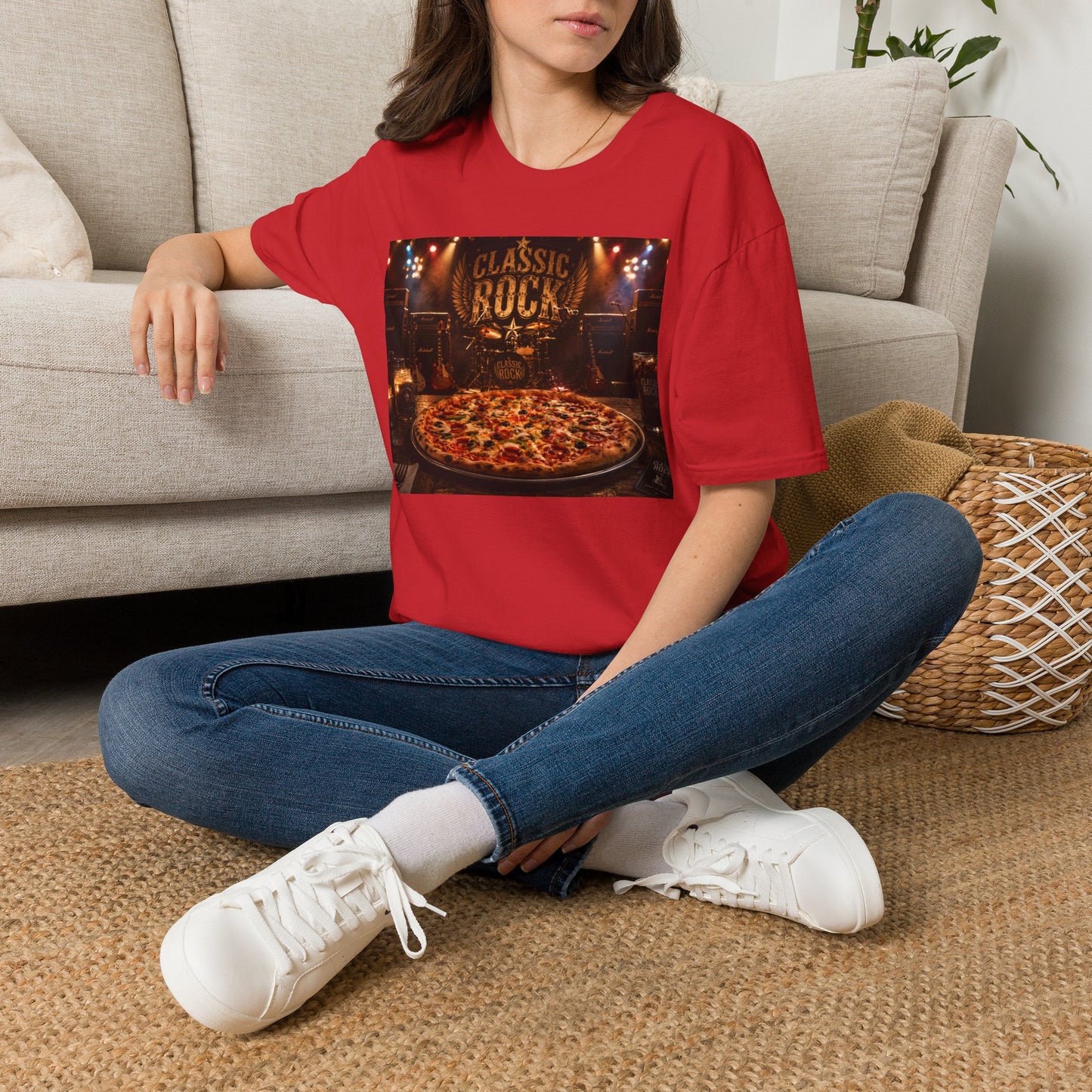 Classic Rock Pizza T-Shirt