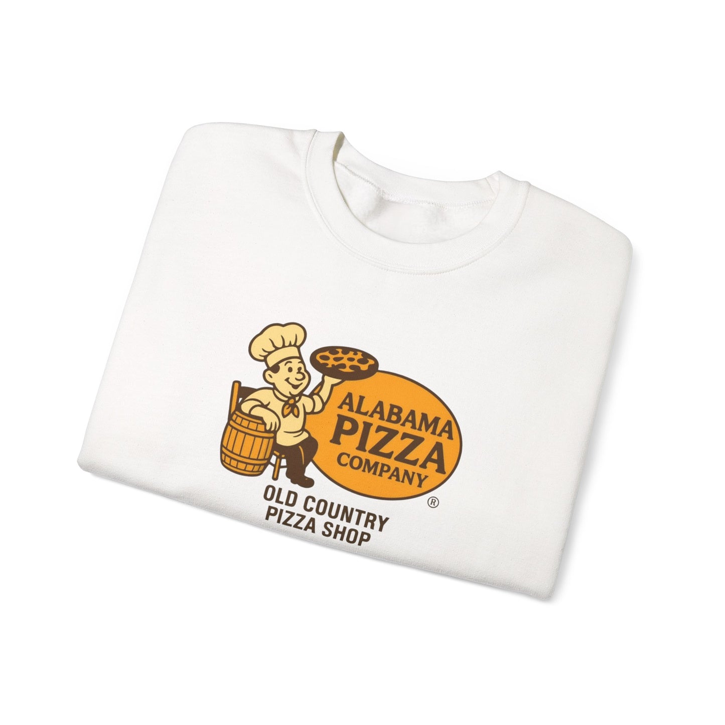 Alabama Pizza Company Crewneck Sweatshirt – Old Country Pizza Shop Vintage Logo