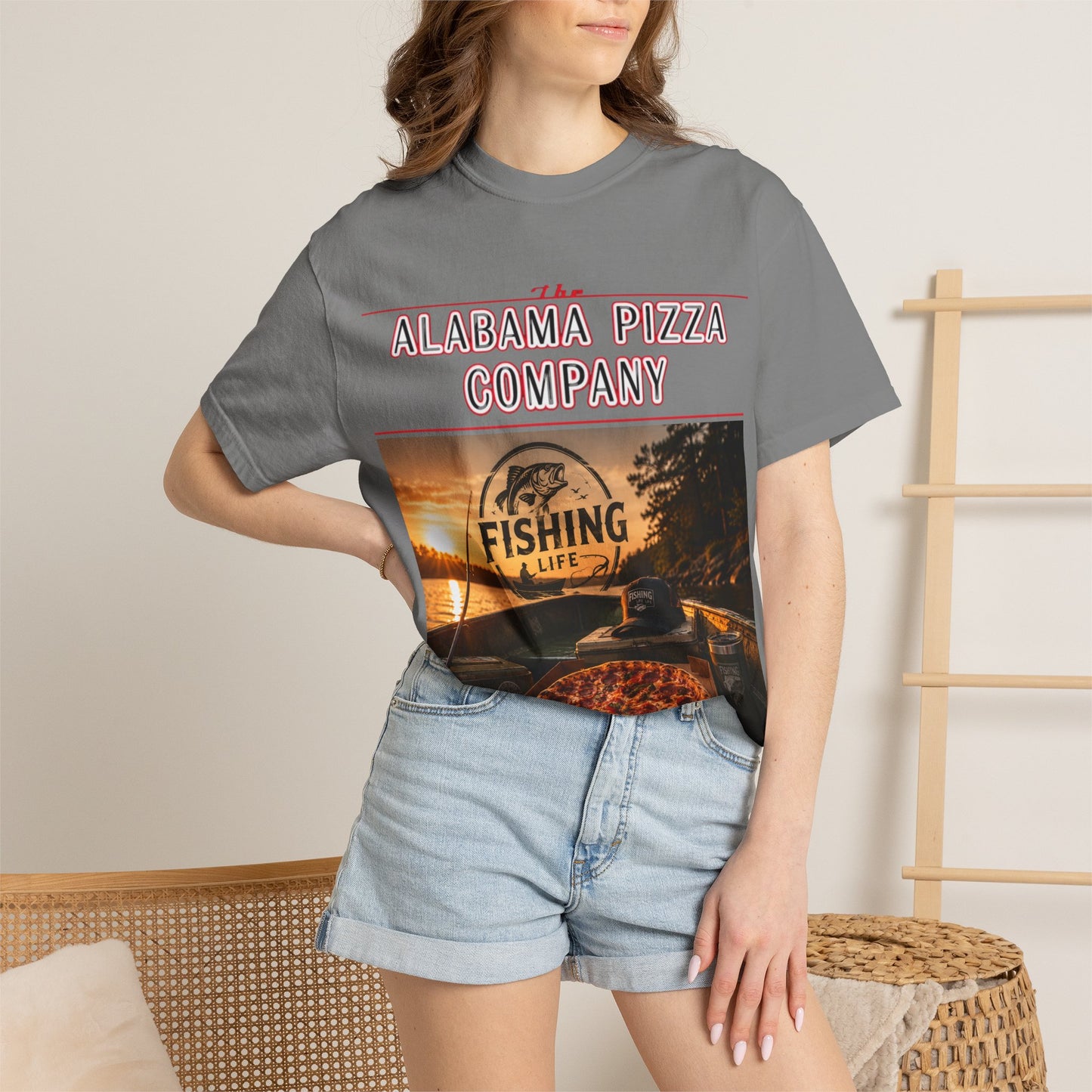 Alabama Pizza Co. Fishing Life T-Shirt
