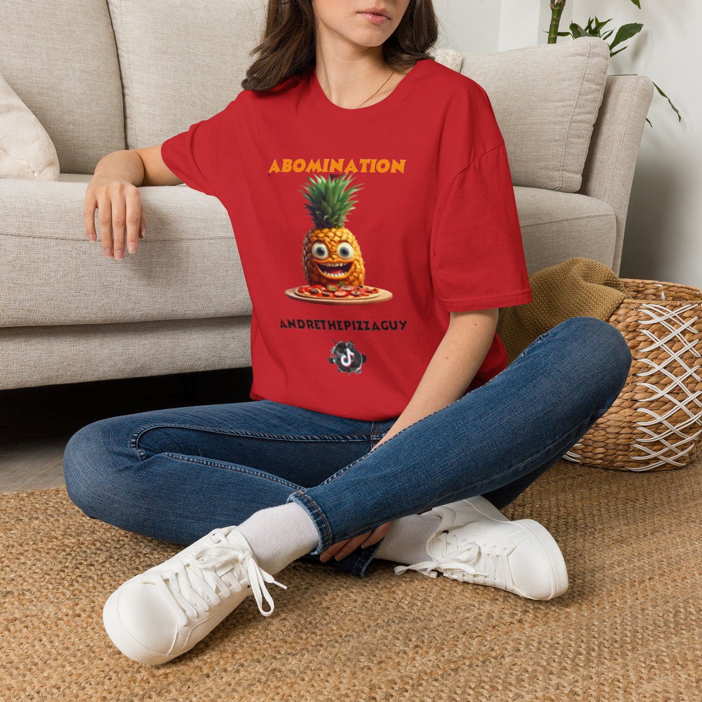 Abomination Pineapple Graphic T-Shirt — Funny Novelty Fruit Tee