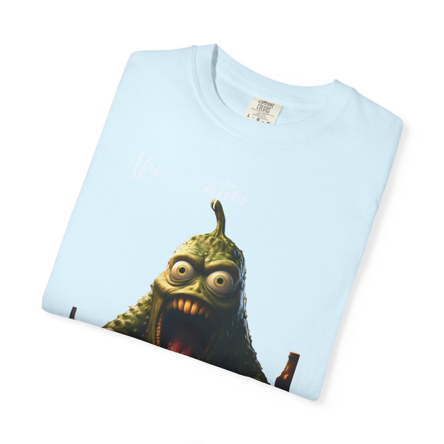 Monster Eating Pizza T-Shirt — Funny Creepy Pizza Lover Tee