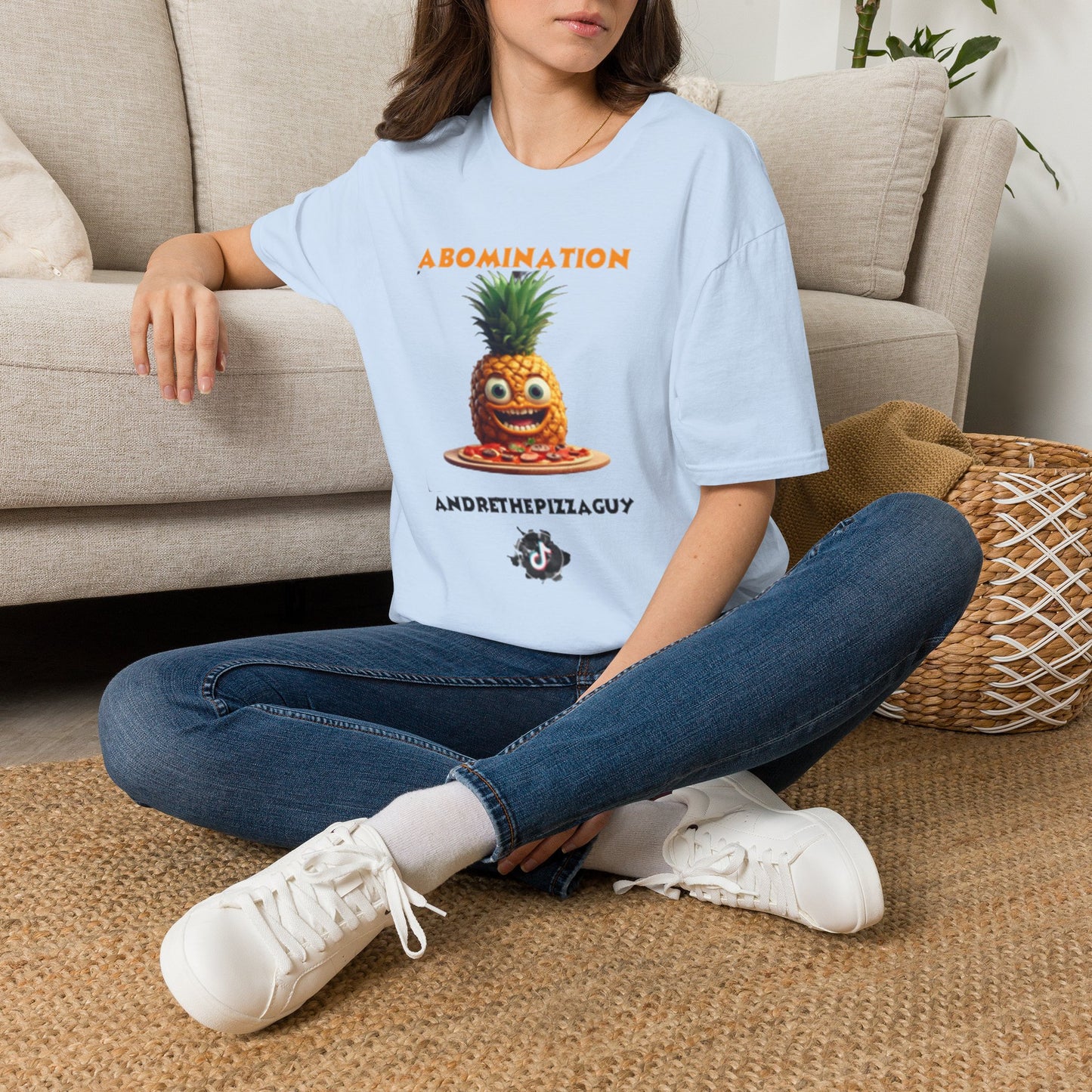 Abomination Pineapple Graphic T-Shirt — Funny Novelty Fruit Tee