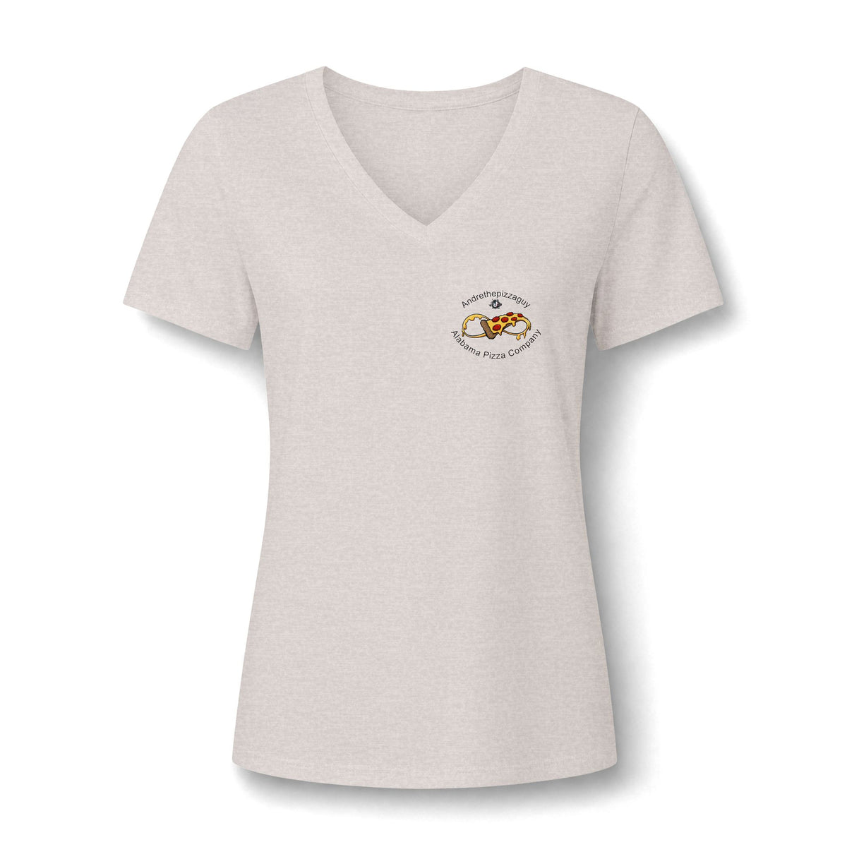 Best Pizza in Alabama T-Shirt — Women's V‑Neck Pizza Lover Tee