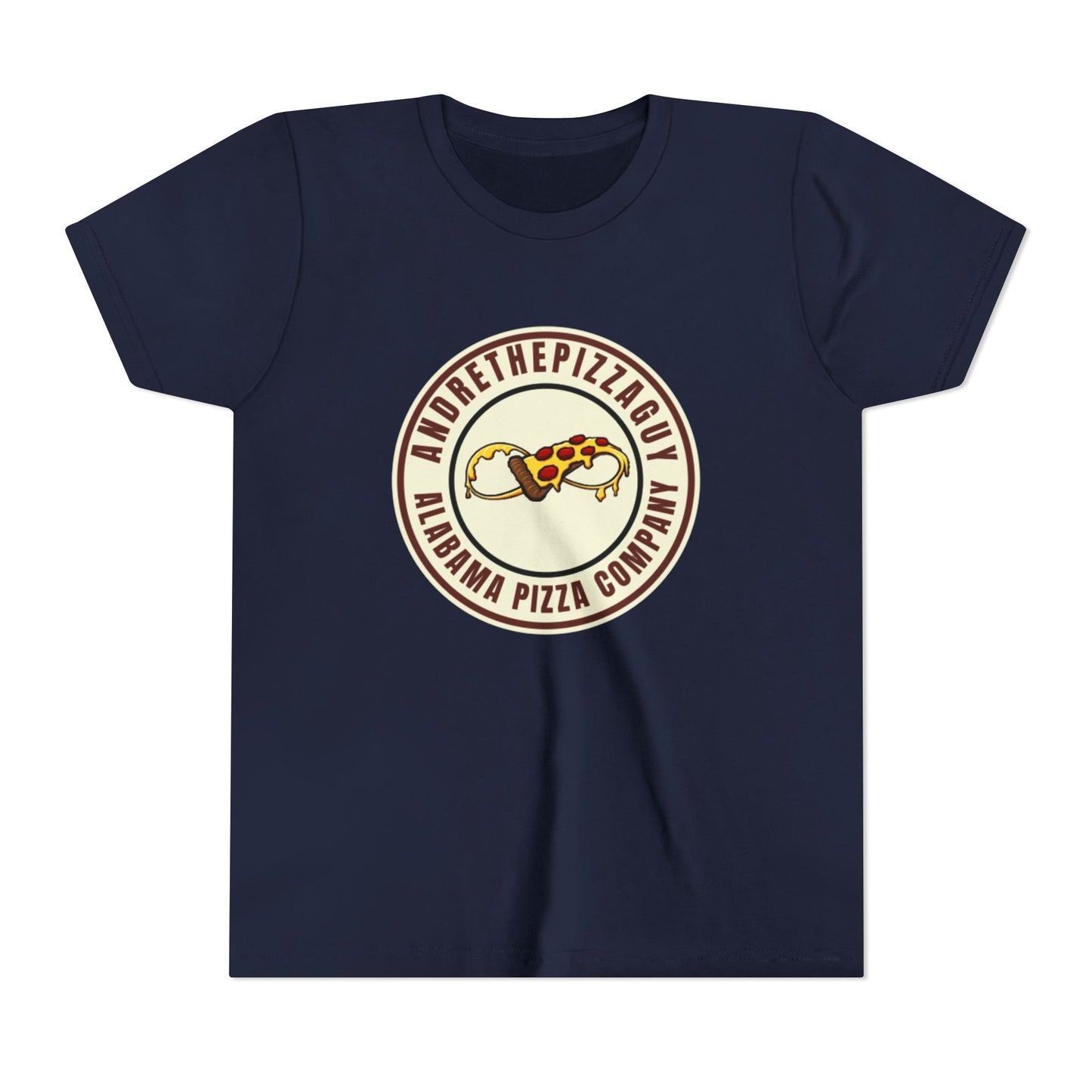 Youth T-Shirt — "AndreThePizzaGuy" Alabama Pizza Company Logo Tee