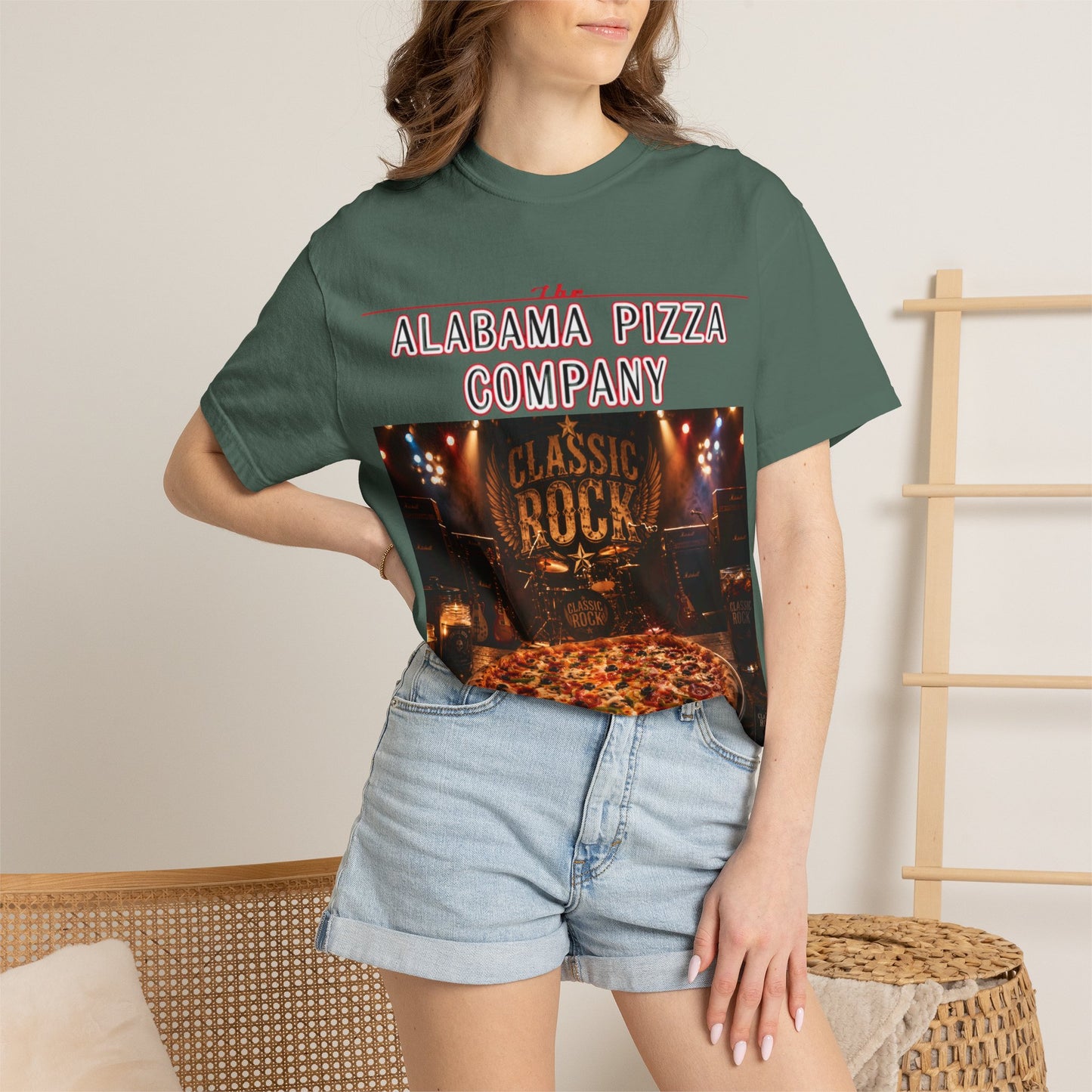 Pizza & Classic Rock T-Shirt — The Alabama Pizza Company Graphic Tee