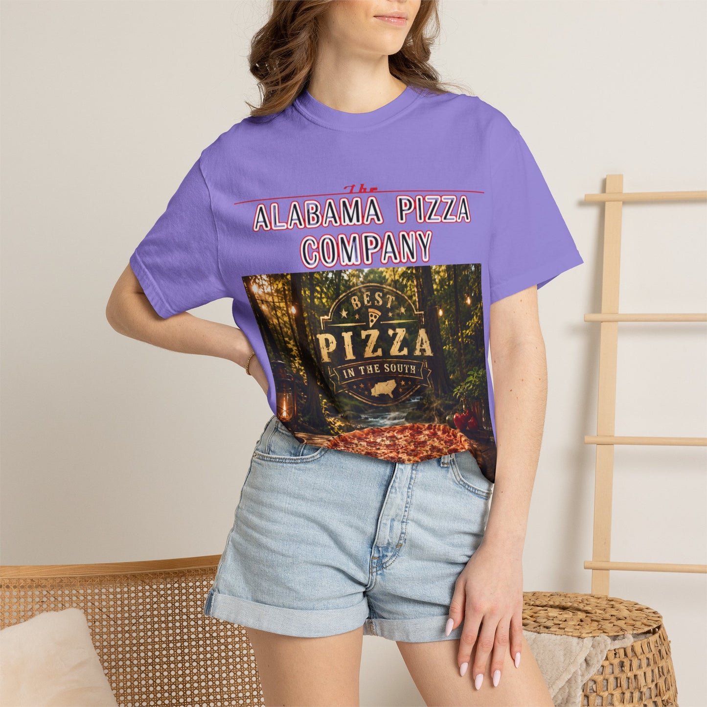 Alabama Pizza Company T-Shirt — Rustic Wood-Fired Pizza Graphic Tee