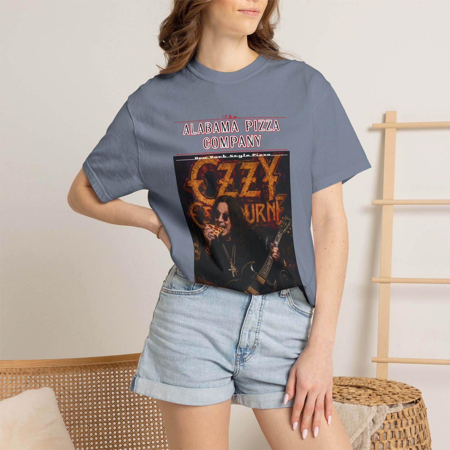 Ozzy Osbourne Pizza Company Graphic T-Shirt