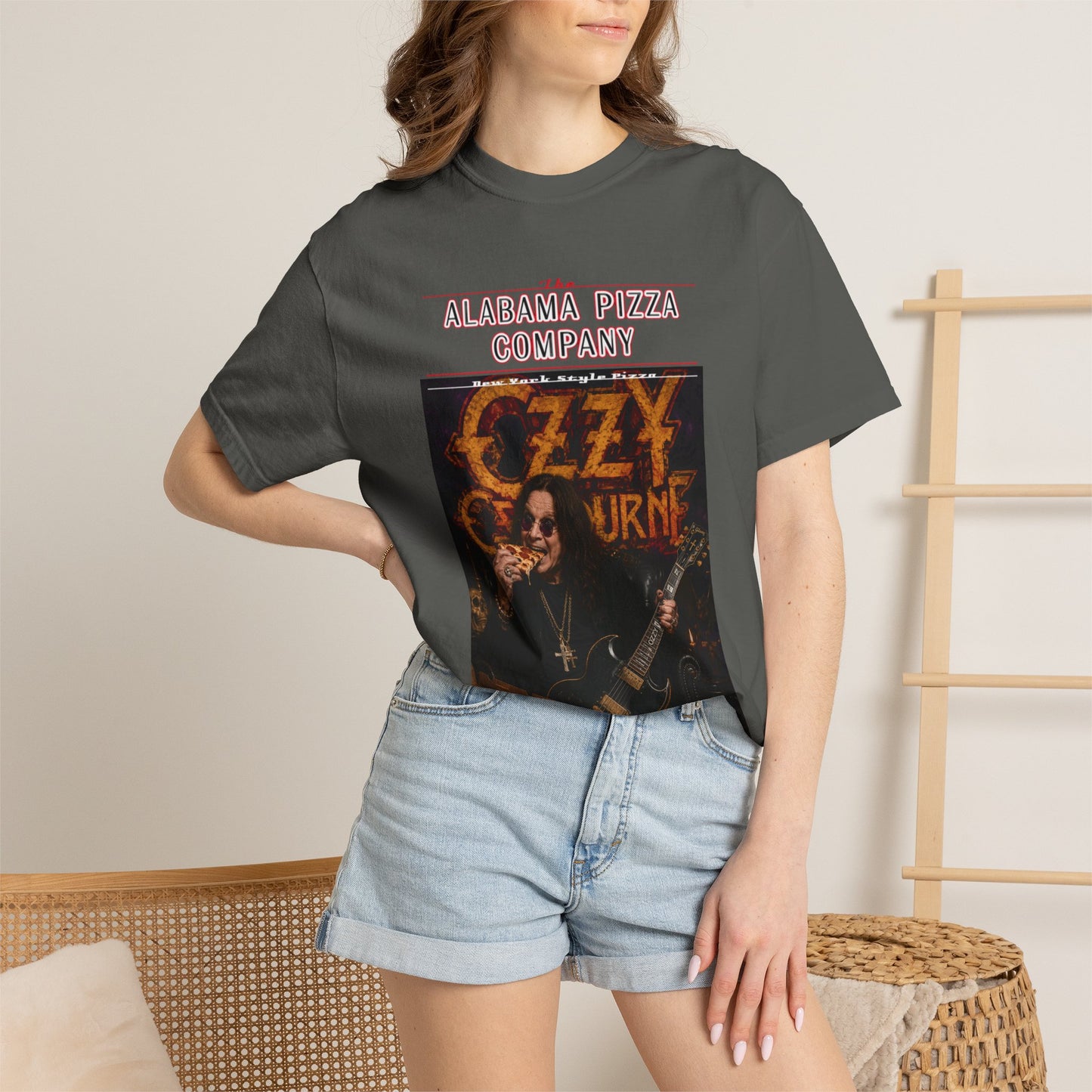 Ozzy Osbourne Pizza Company Graphic T-Shirt