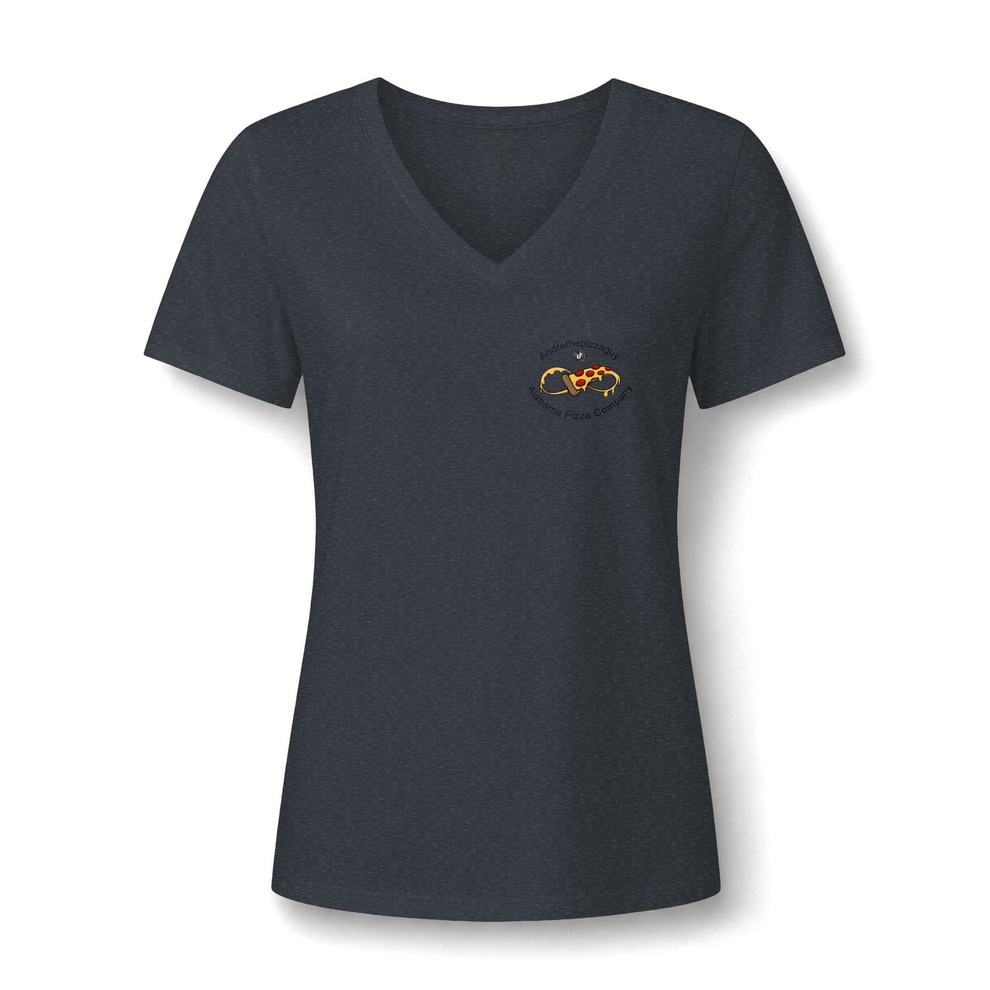 Best Pizza in Alabama T-Shirt — Women's V‑Neck Pizza Lover Tee