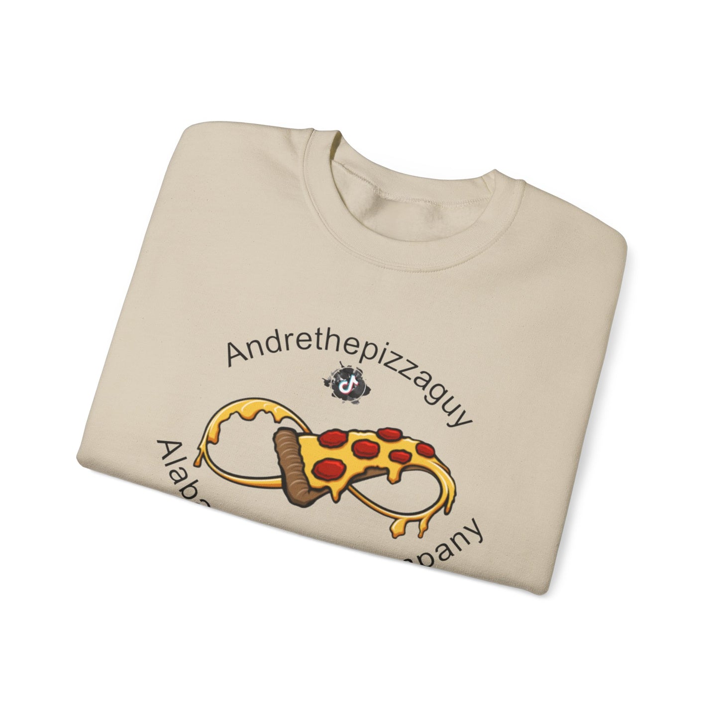 Pizza Logo Crewneck Sweatshirt — "Andrethepizzaguy" Alabama Pizza Company