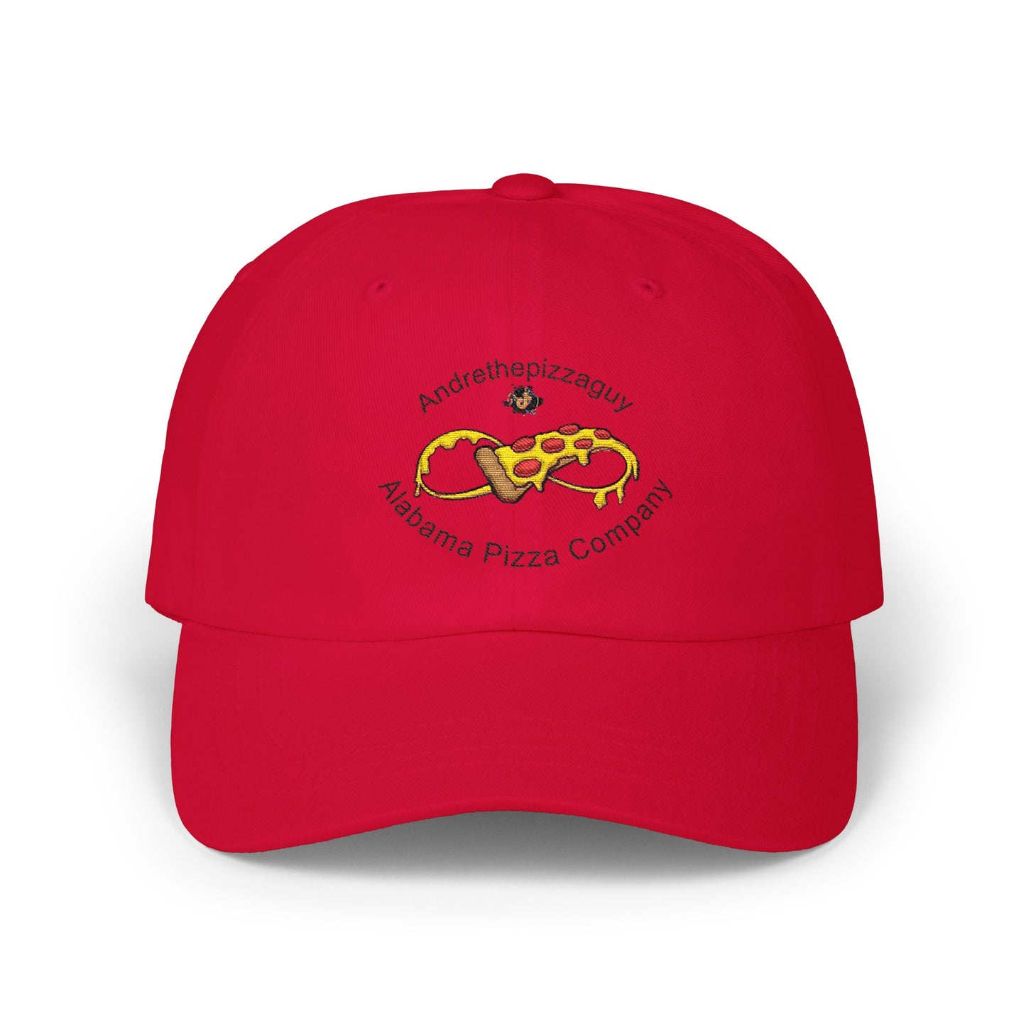 Pizza Logo Dad Cap – “Andreythepizzaguy” Alabama Pizza Company Embroidered Hat