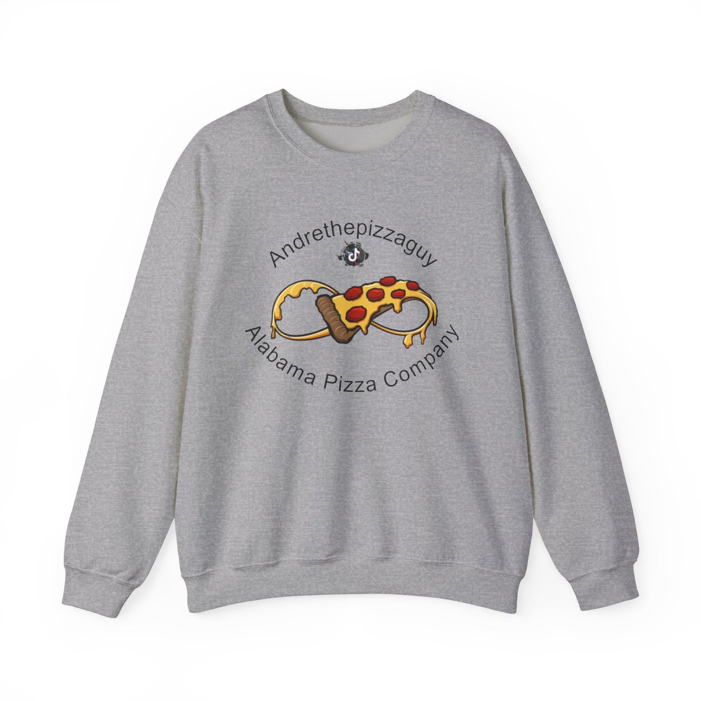 Pizza Logo Crewneck Sweatshirt — "Andrethepizzaguy" Alabama Pizza Company