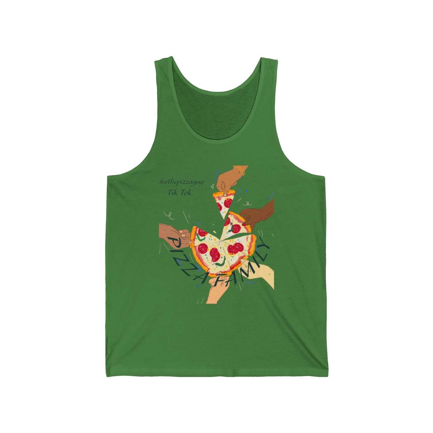 Pizza Family Tank Top — Retro Slice-Sharing Graphic