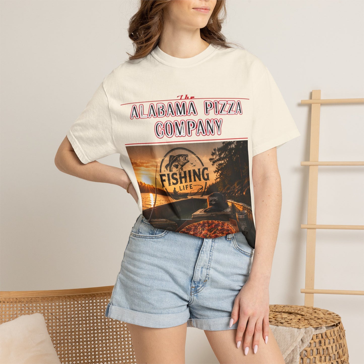 Alabama Pizza Co. Fishing Life T-Shirt