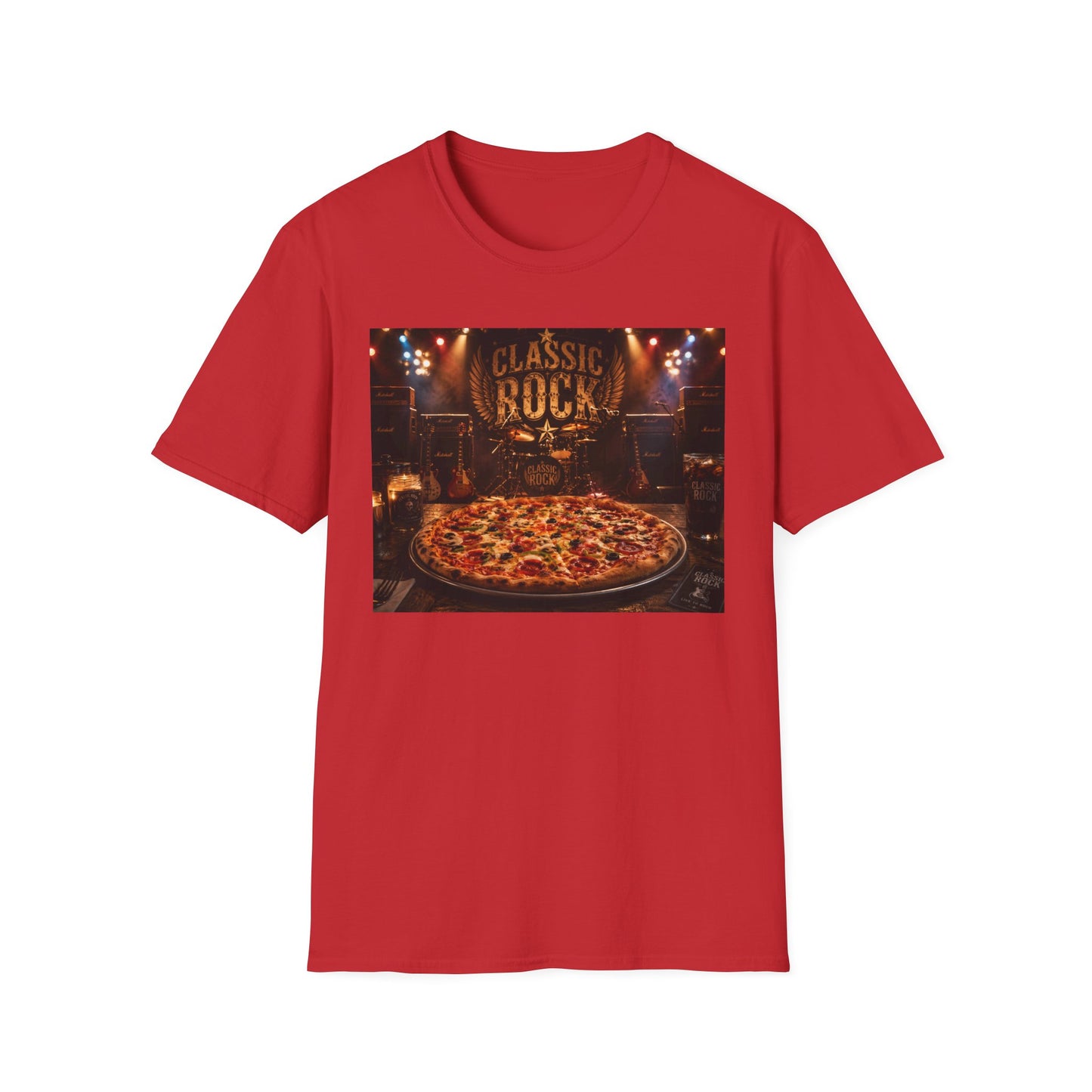 Classic Rock Pizza T-Shirt