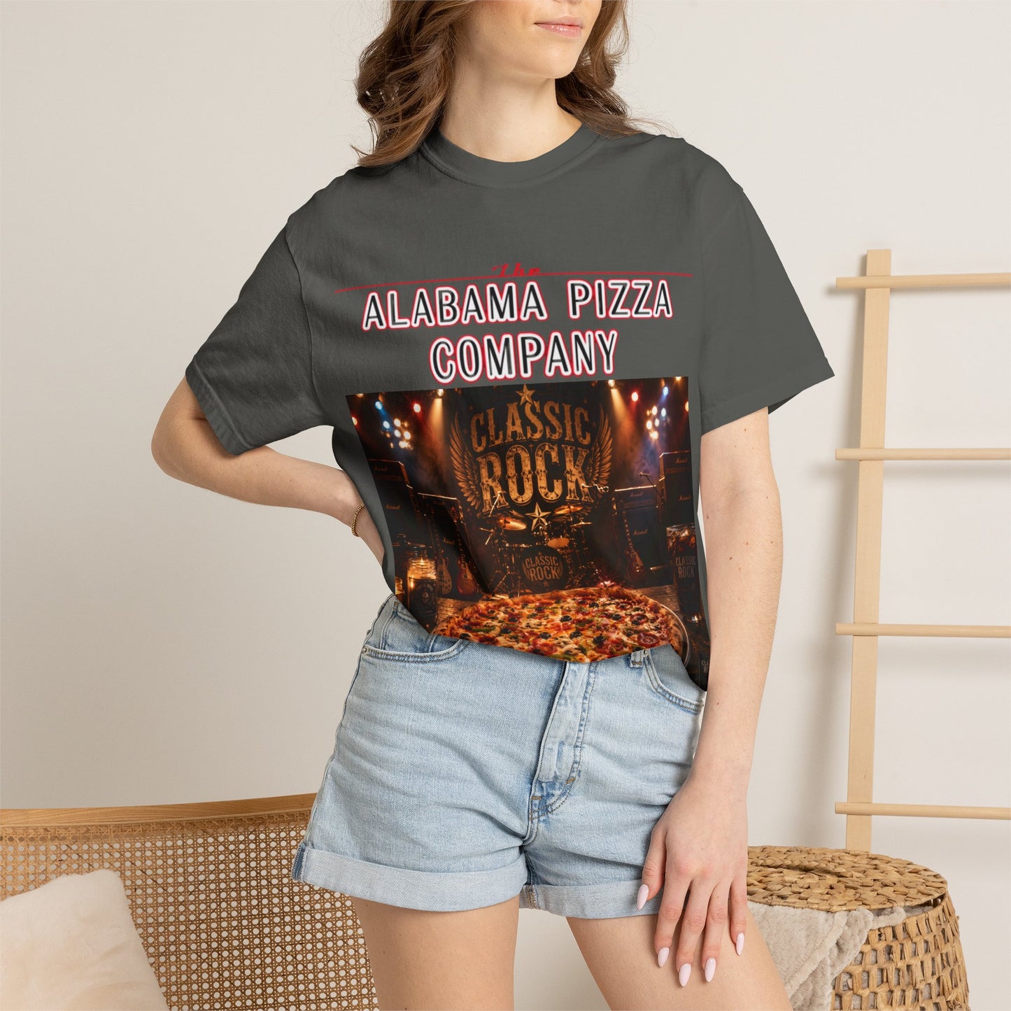 Pizza & Classic Rock T-Shirt — The Alabama Pizza Company Graphic Tee