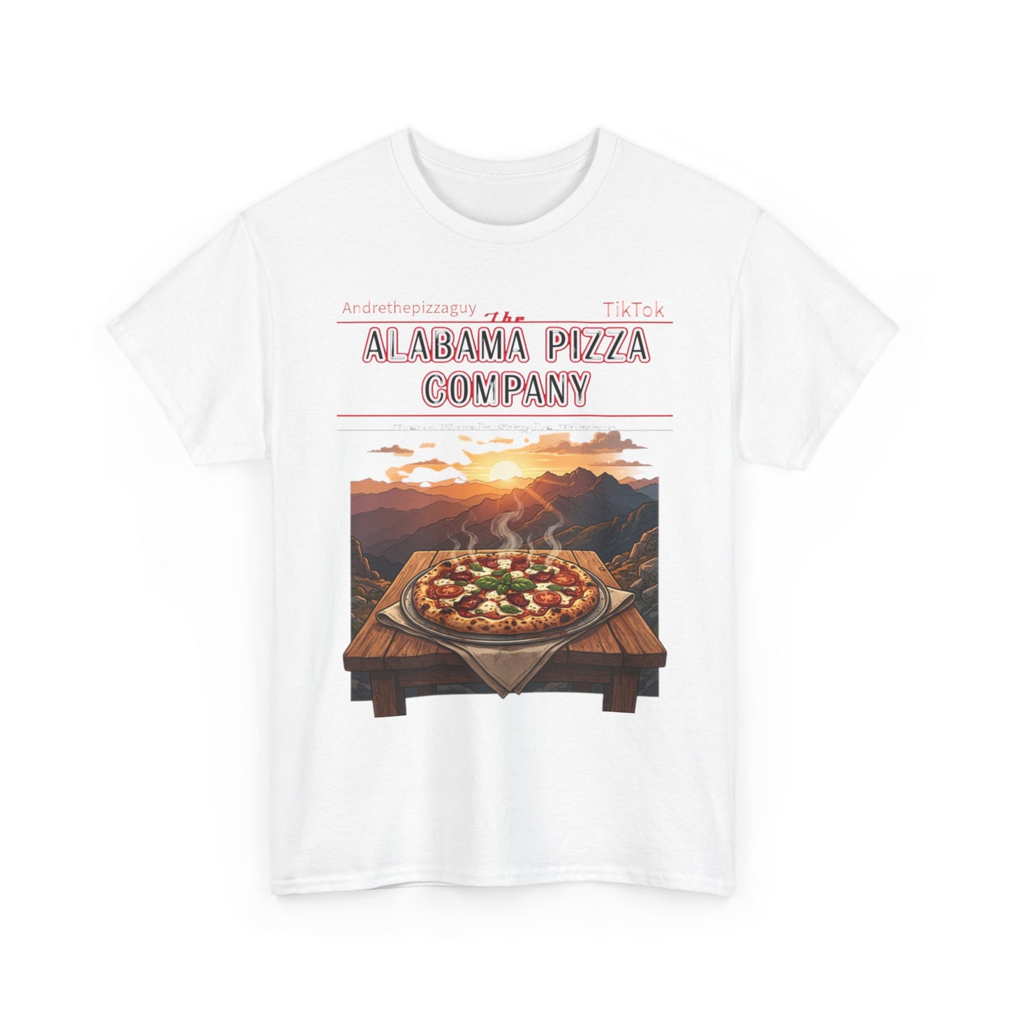 Alabama Pizza Company Tee – Scenic Mountain Pizza Graphic Shirt