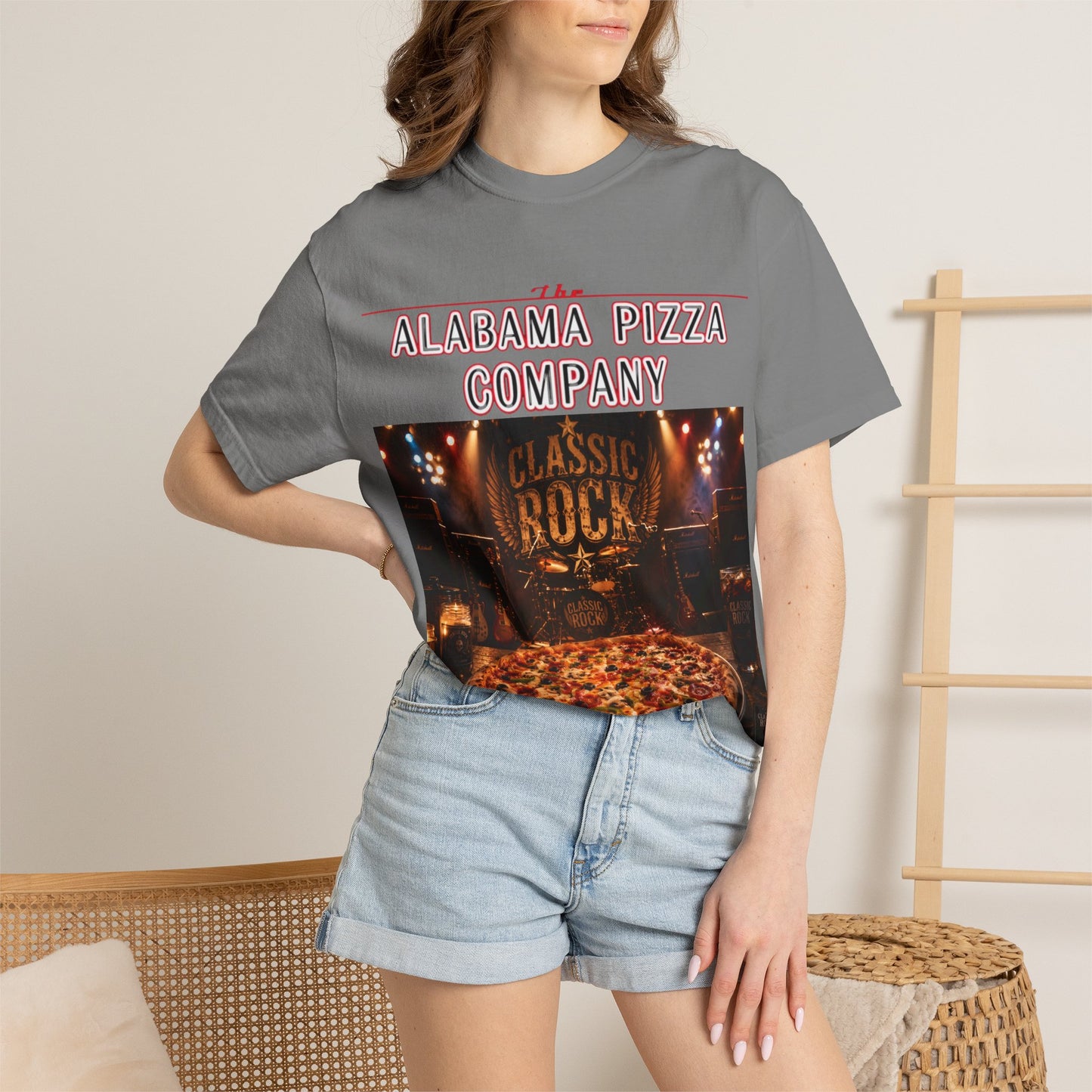 Pizza & Classic Rock T-Shirt — The Alabama Pizza Company Graphic Tee