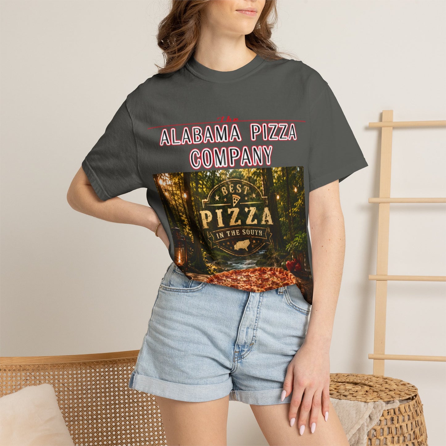 Alabama Pizza Company T-Shirt — Rustic Wood-Fired Pizza Graphic Tee