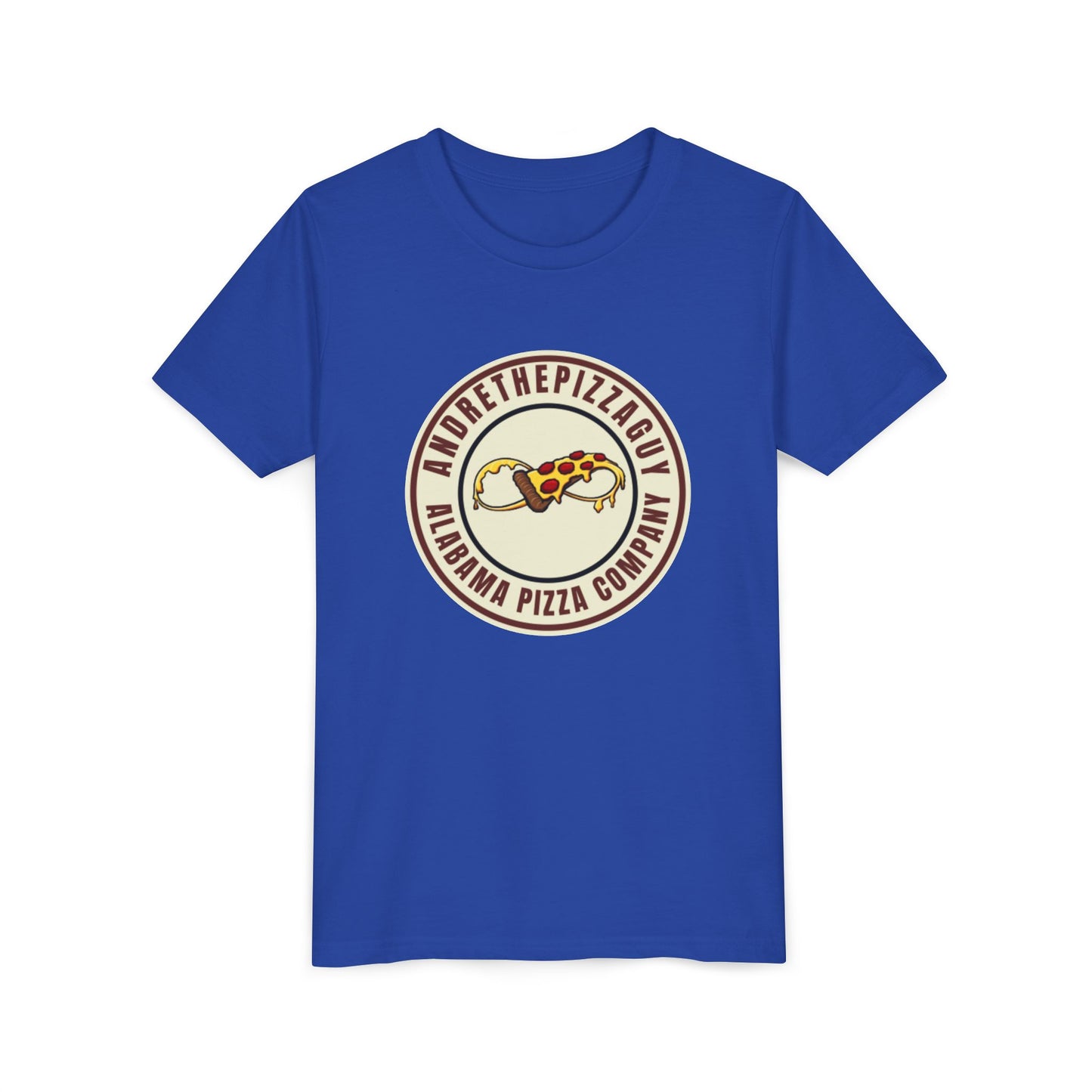 Youth T-Shirt — "AndreThePizzaGuy" Alabama Pizza Company Logo Tee