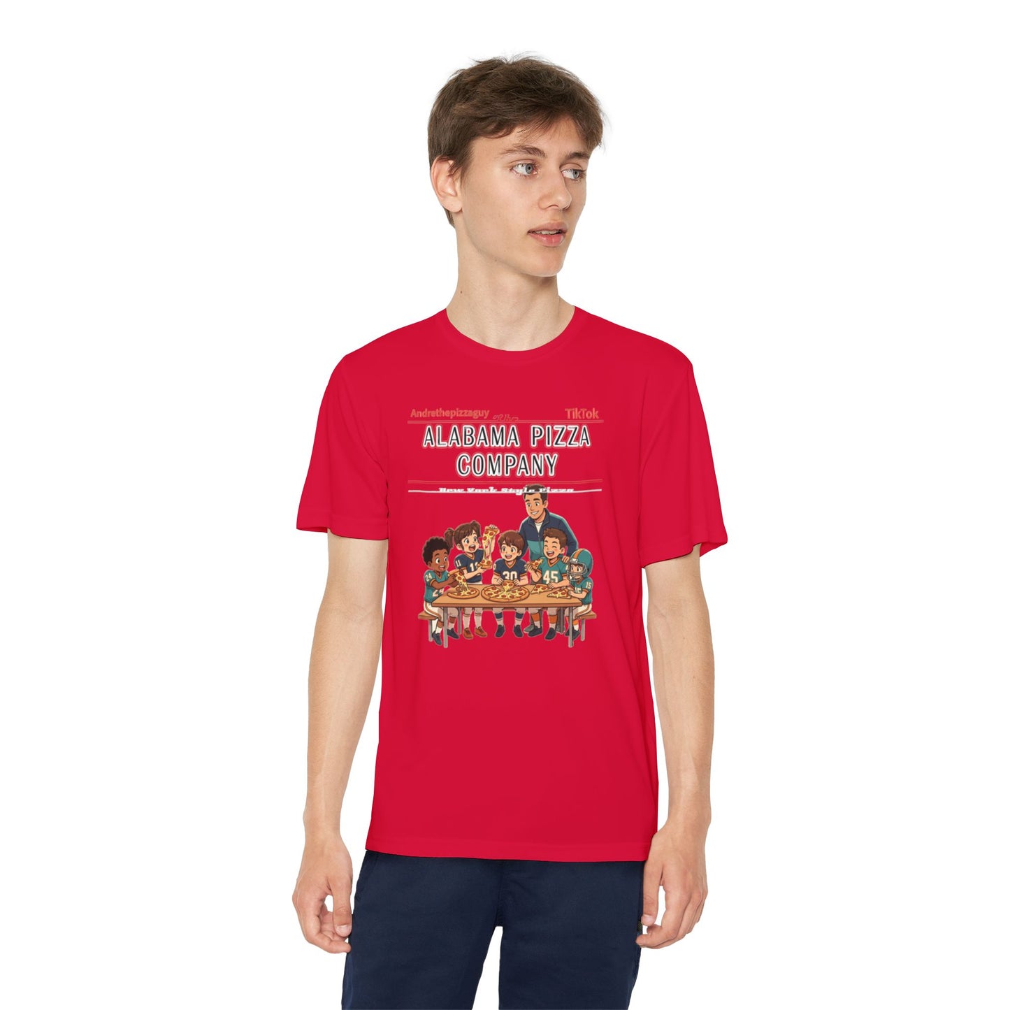 Alabama Pizza Company Kids Tee – Retro Pizza Night Graphic Youth T-Shirt