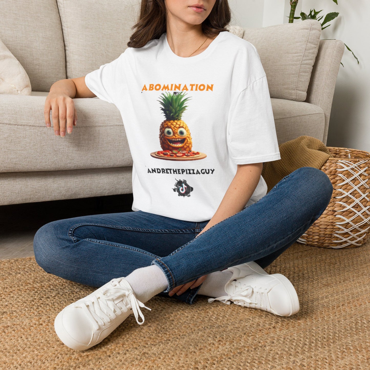 Abomination Pineapple Graphic T-Shirt — Funny Novelty Fruit Tee