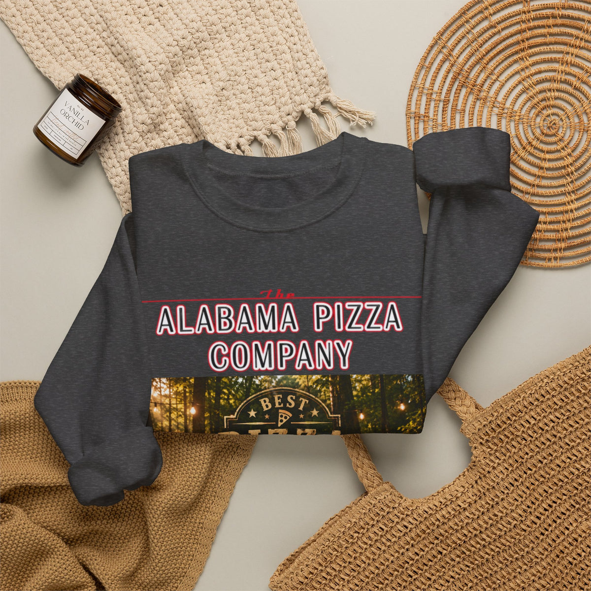 Alabama Pizza Company Sweatshirt — "Best Pizza in Alabama" Crewneck