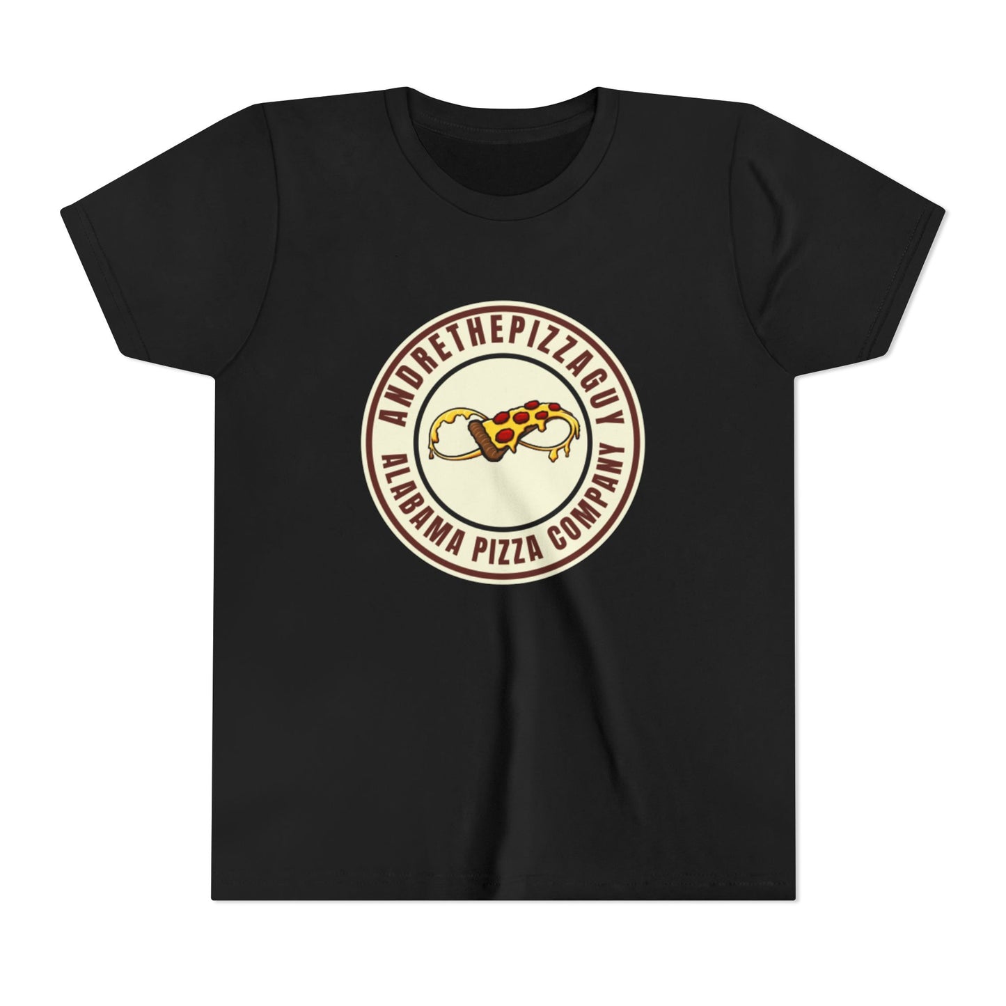 Youth T-Shirt — "AndreThePizzaGuy" Alabama Pizza Company Logo Tee