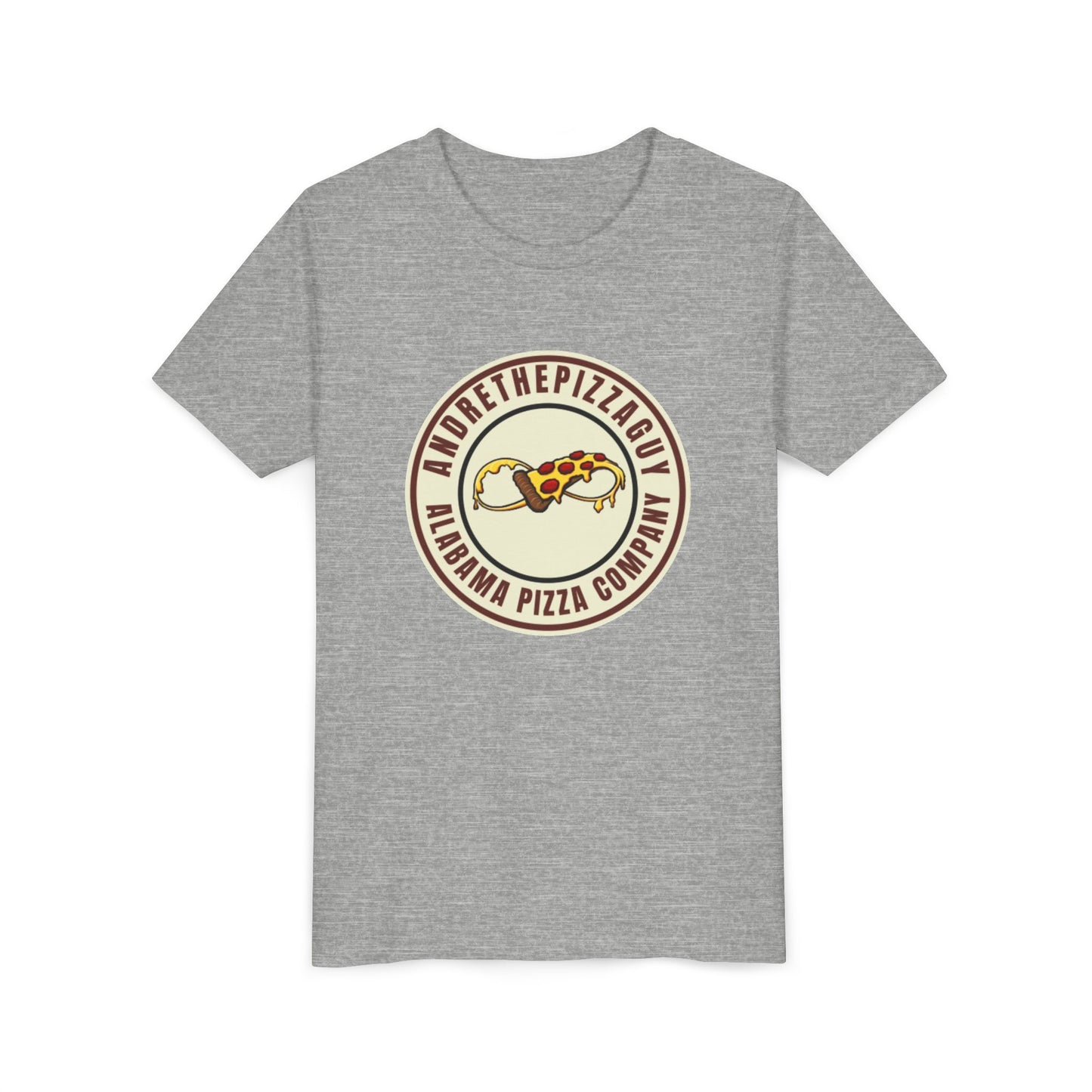 Youth T-Shirt — "AndreThePizzaGuy" Alabama Pizza Company Logo Tee