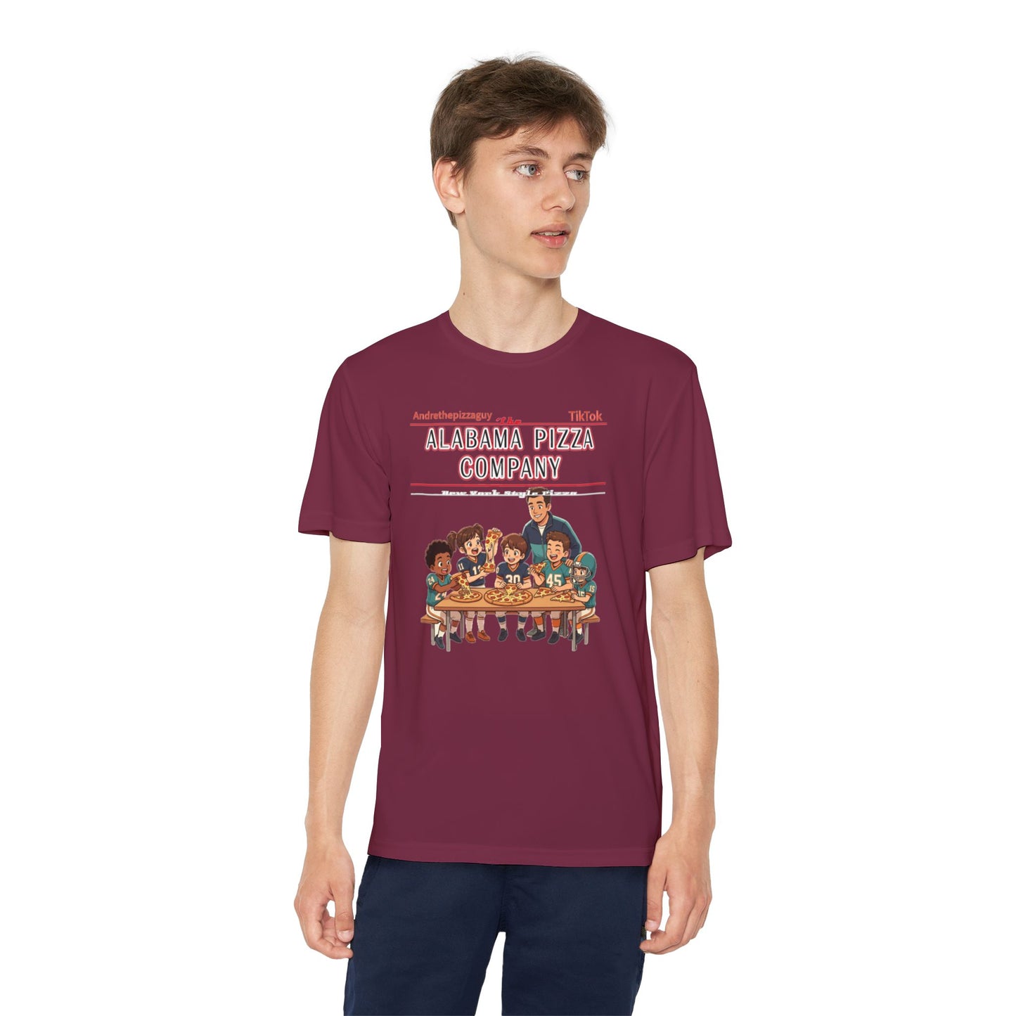Alabama Pizza Company Kids Tee – Retro Pizza Night Graphic Youth T-Shirt