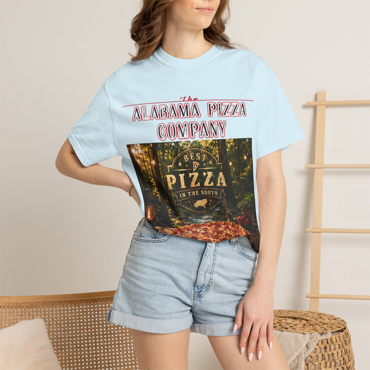 Alabama Pizza Company T-Shirt — Rustic Wood-Fired Pizza Graphic Tee