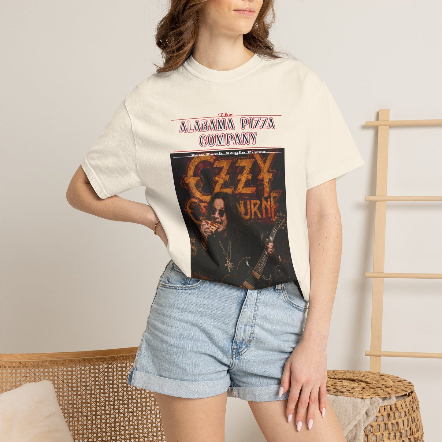 Ozzy Osbourne Pizza Company Graphic T-Shirt
