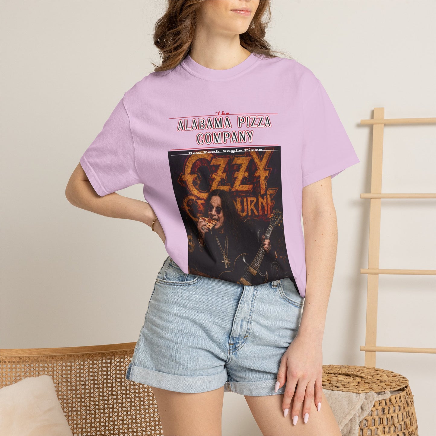 Ozzy Osbourne Pizza Company Graphic T-Shirt