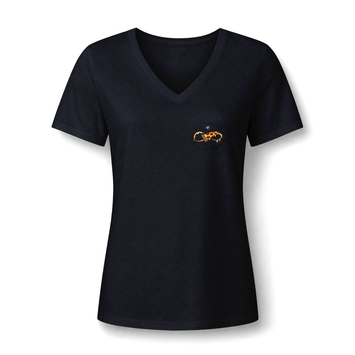 Best Pizza in Alabama T-Shirt — Women's V‑Neck Pizza Lover Tee