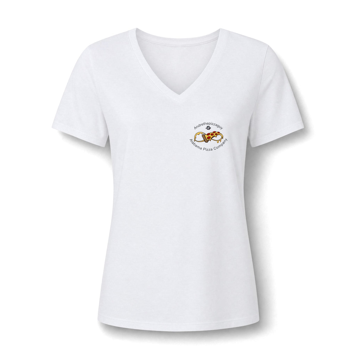 Best Pizza in Alabama T-Shirt — Women's V‑Neck Pizza Lover Tee