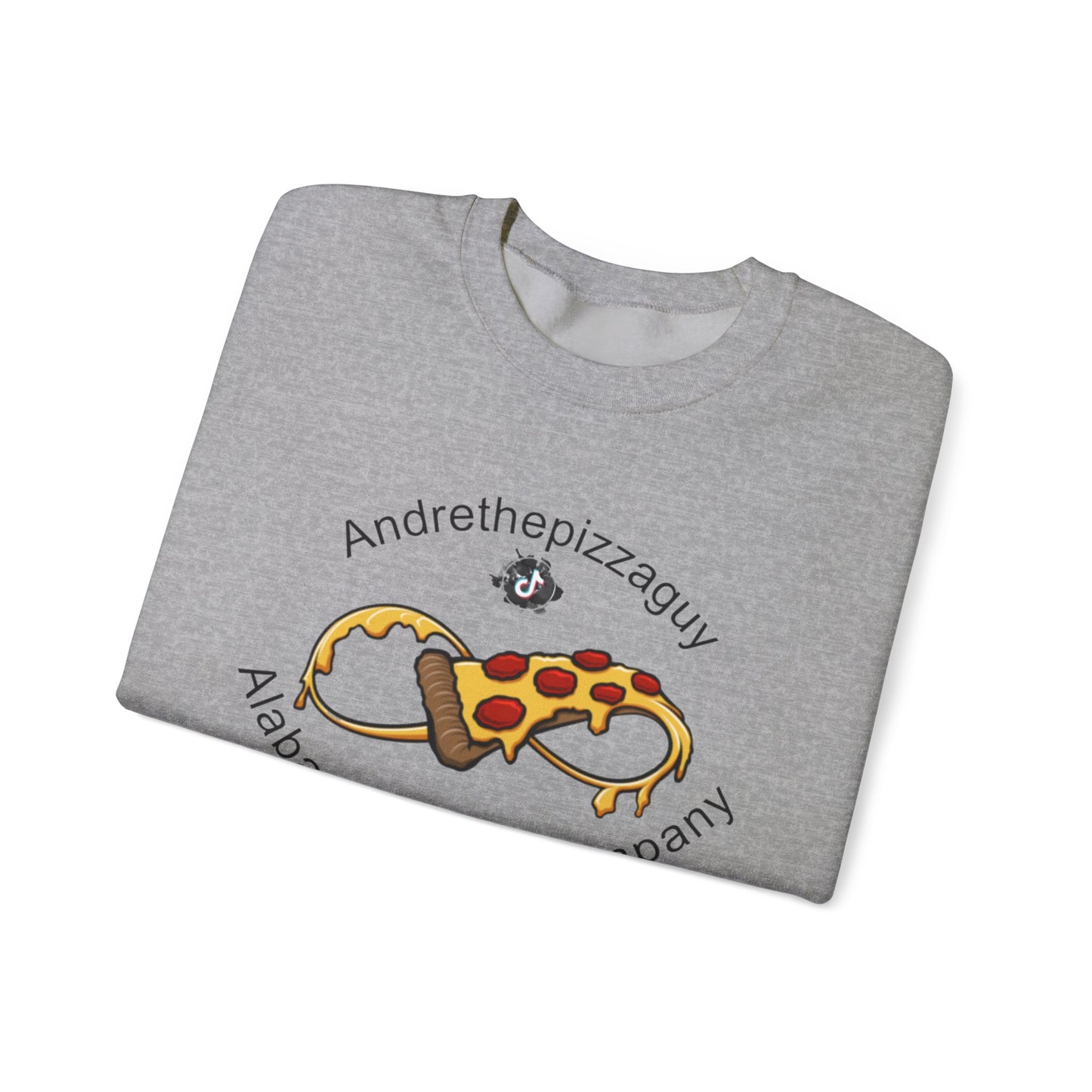 Pizza Logo Crewneck Sweatshirt — "Andrethepizzaguy" Alabama Pizza Company