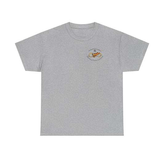 Pizza Party Crew Tee — Cute Cats & Dogs Sharing Pizza Graphic T-Shirt